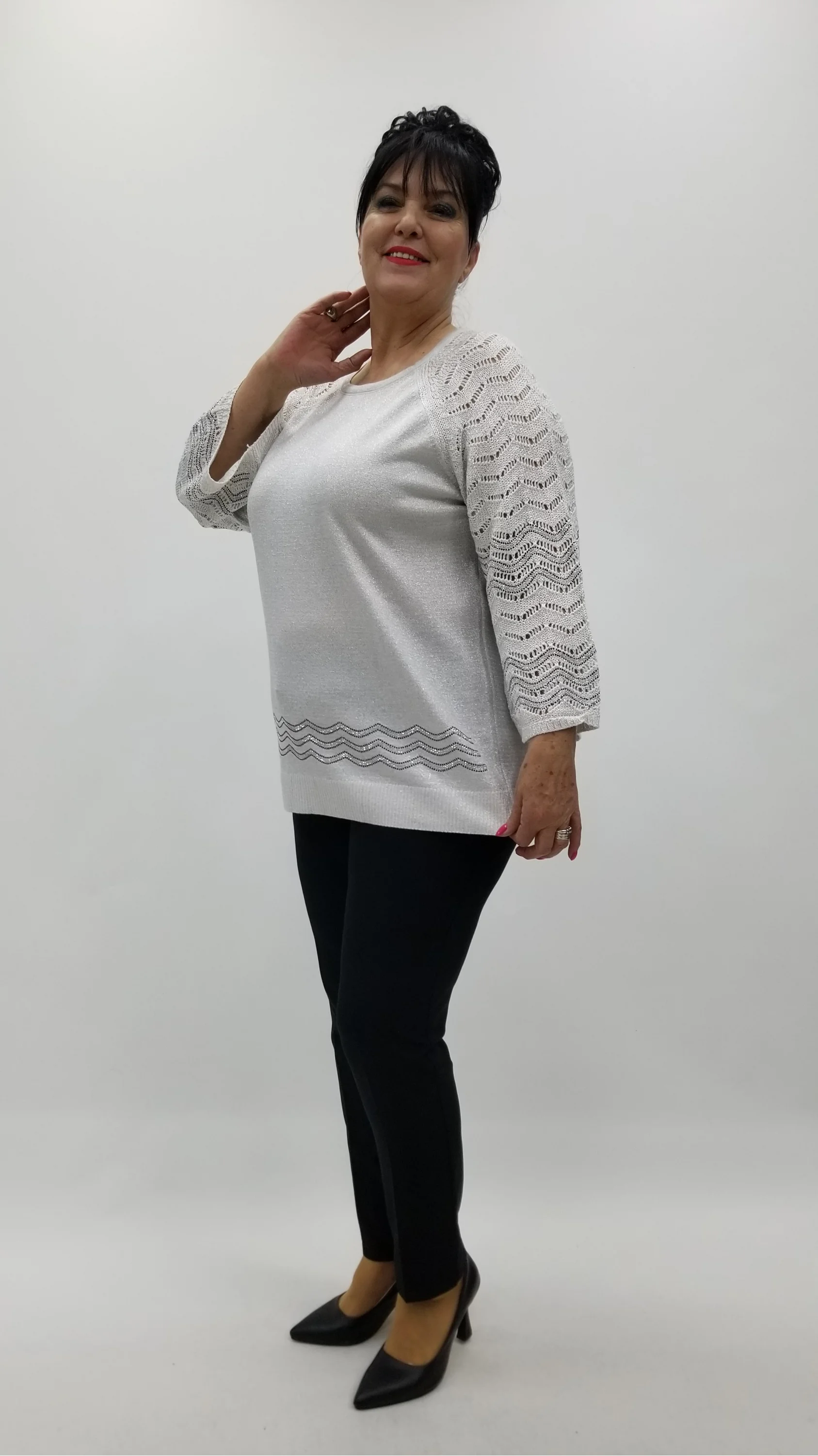 Miraggio Büyük Beden Bluz 4389 EKRU