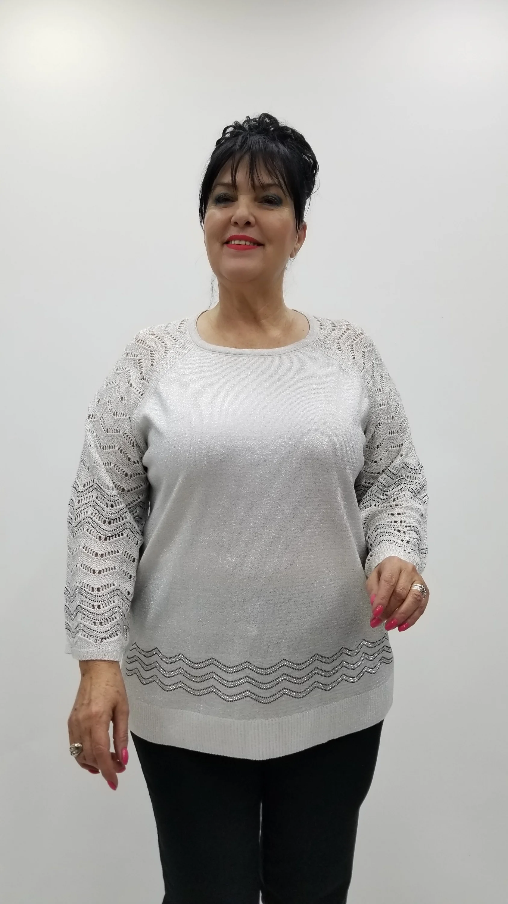 Miraggio Büyük Beden Bluz 4389 EKRU