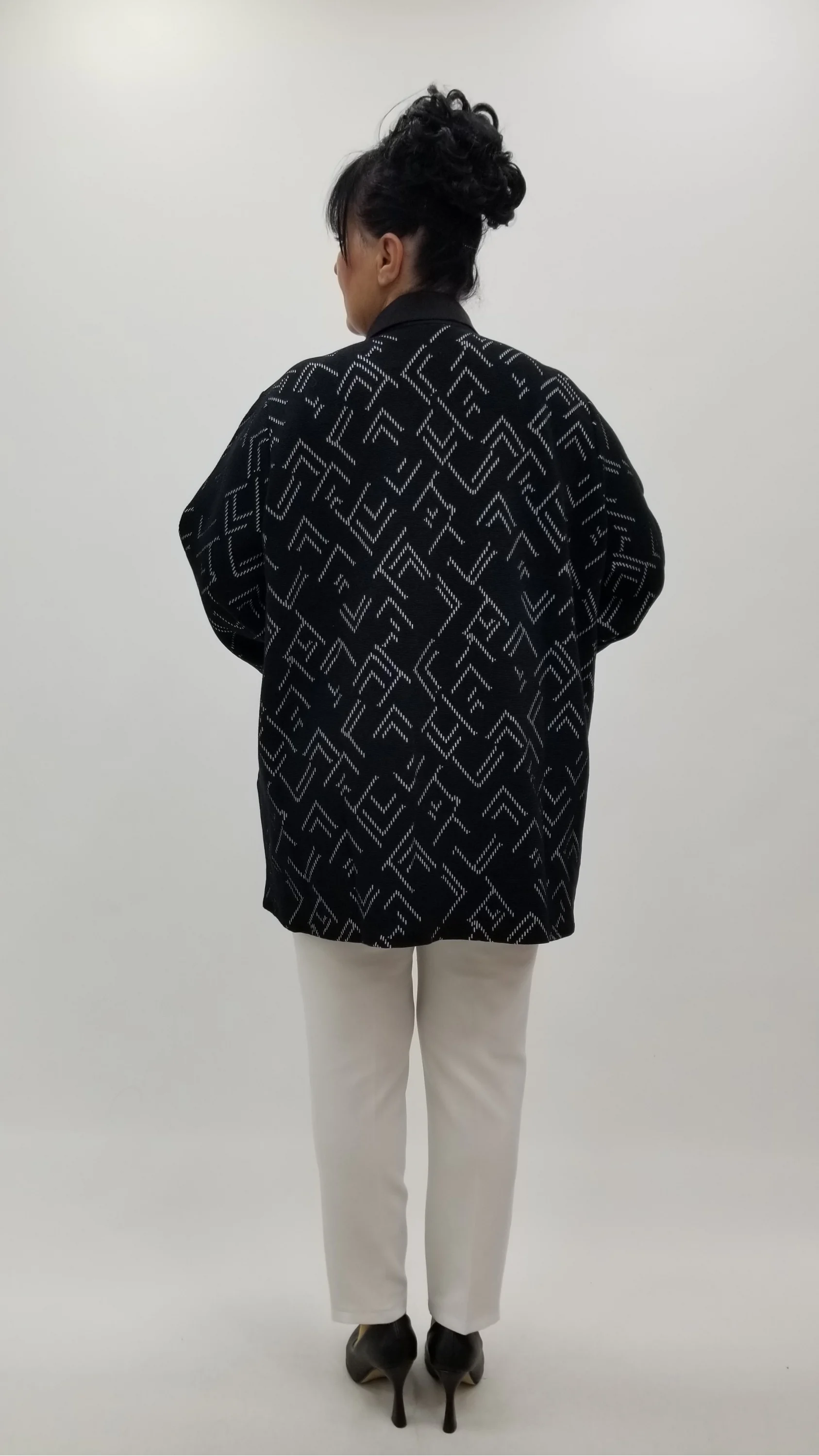 Miraggio Büyük Beden Bluz 4380 SİYAH/BEYAZ