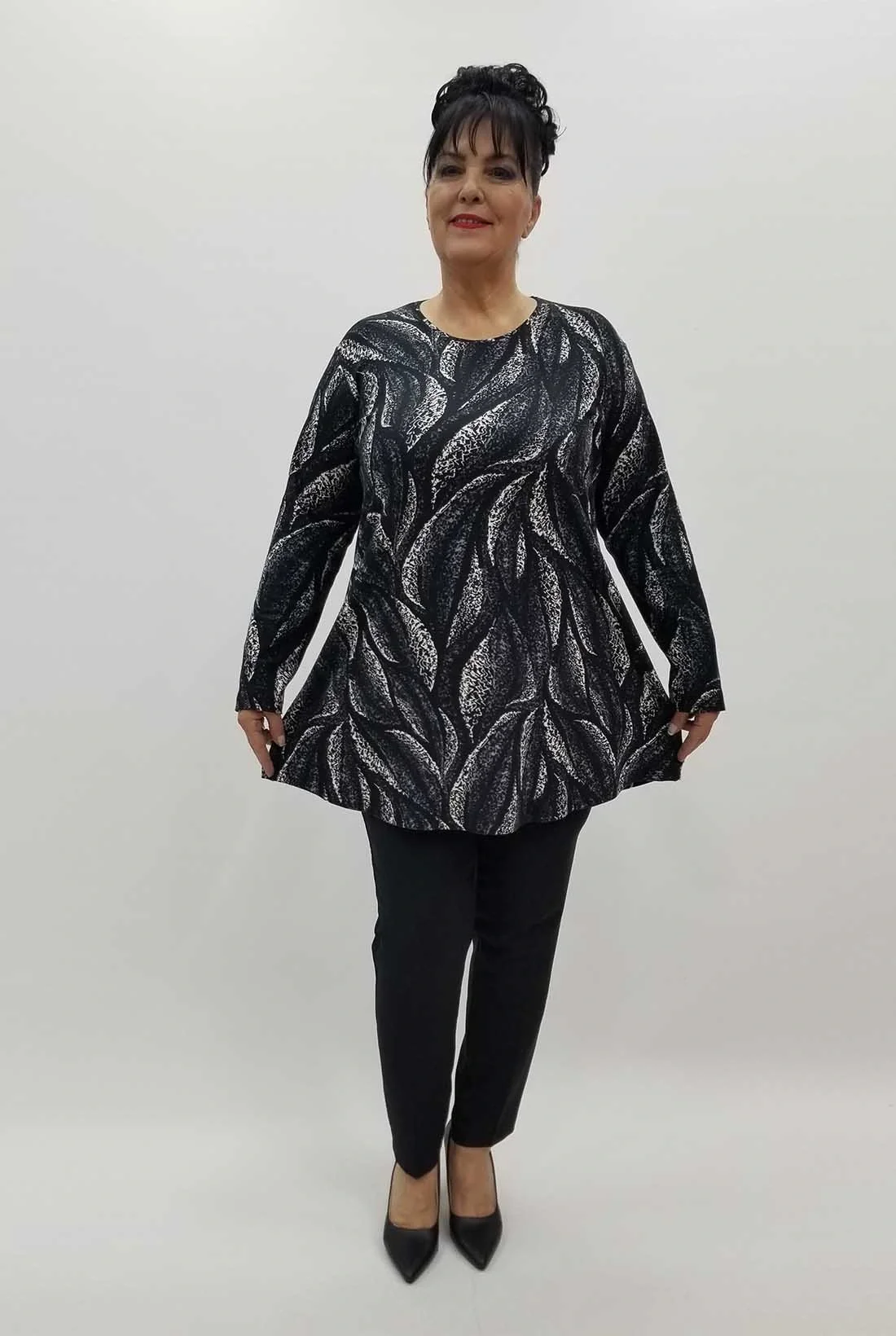 Miraggio Büyük Beden Bluz 4238 ANTRASİT