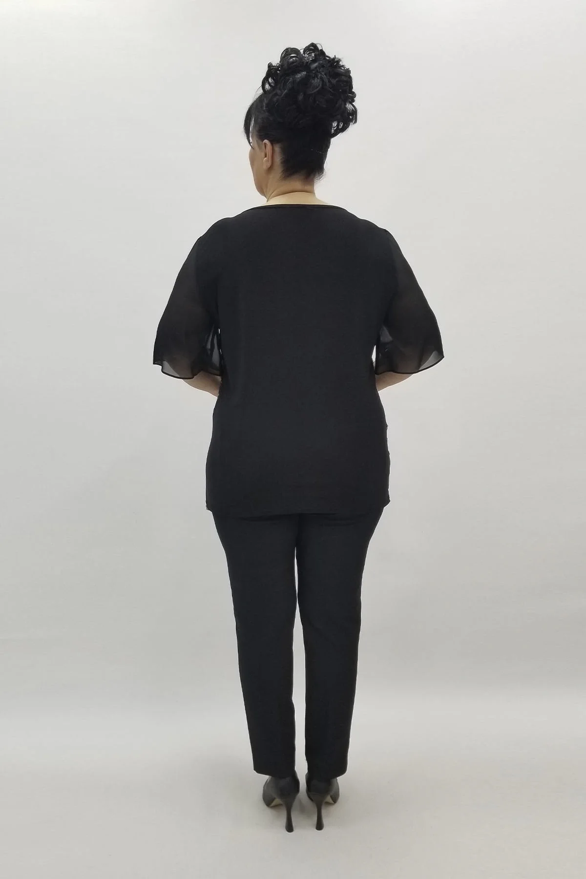 Miraggio Büyük Beden Abiye Bluz 98453 GOLD