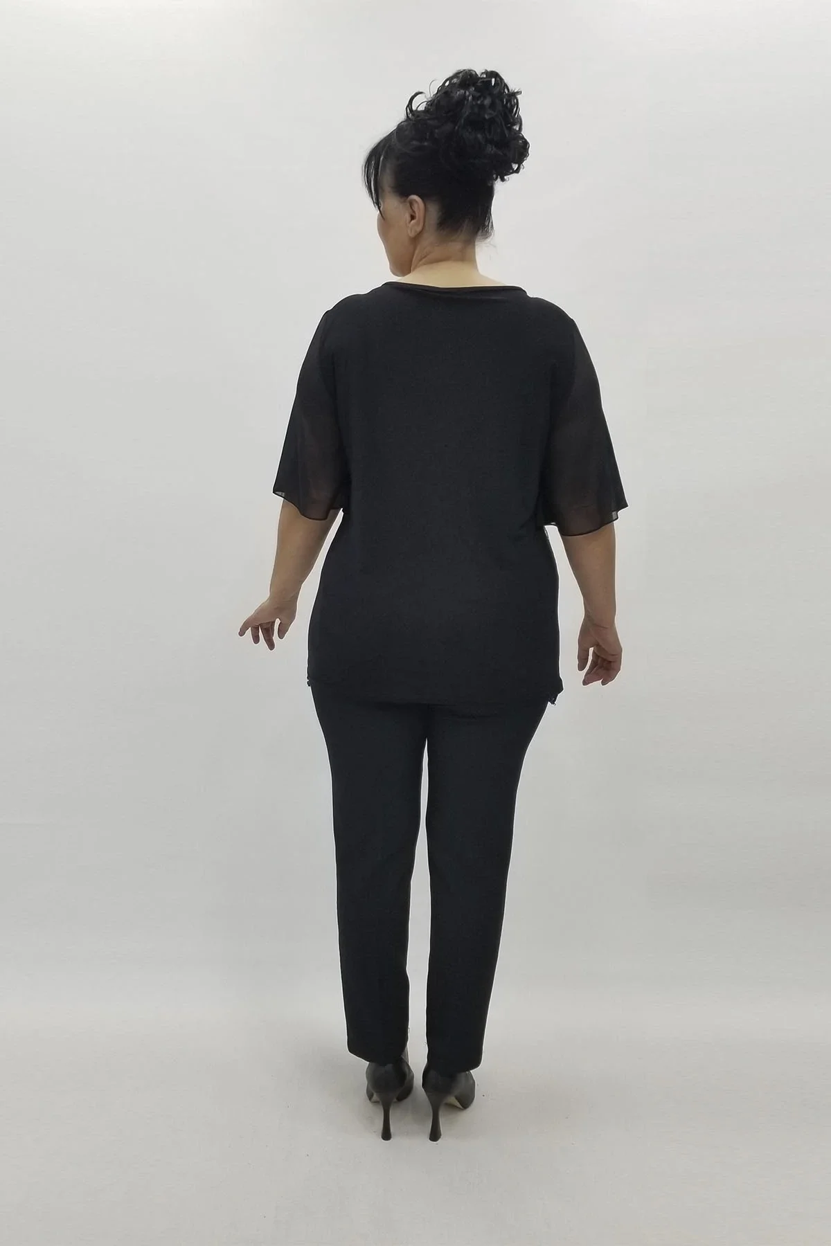 Miraggio Büyük Beden Abiye Bluz 98557 FUŞYA