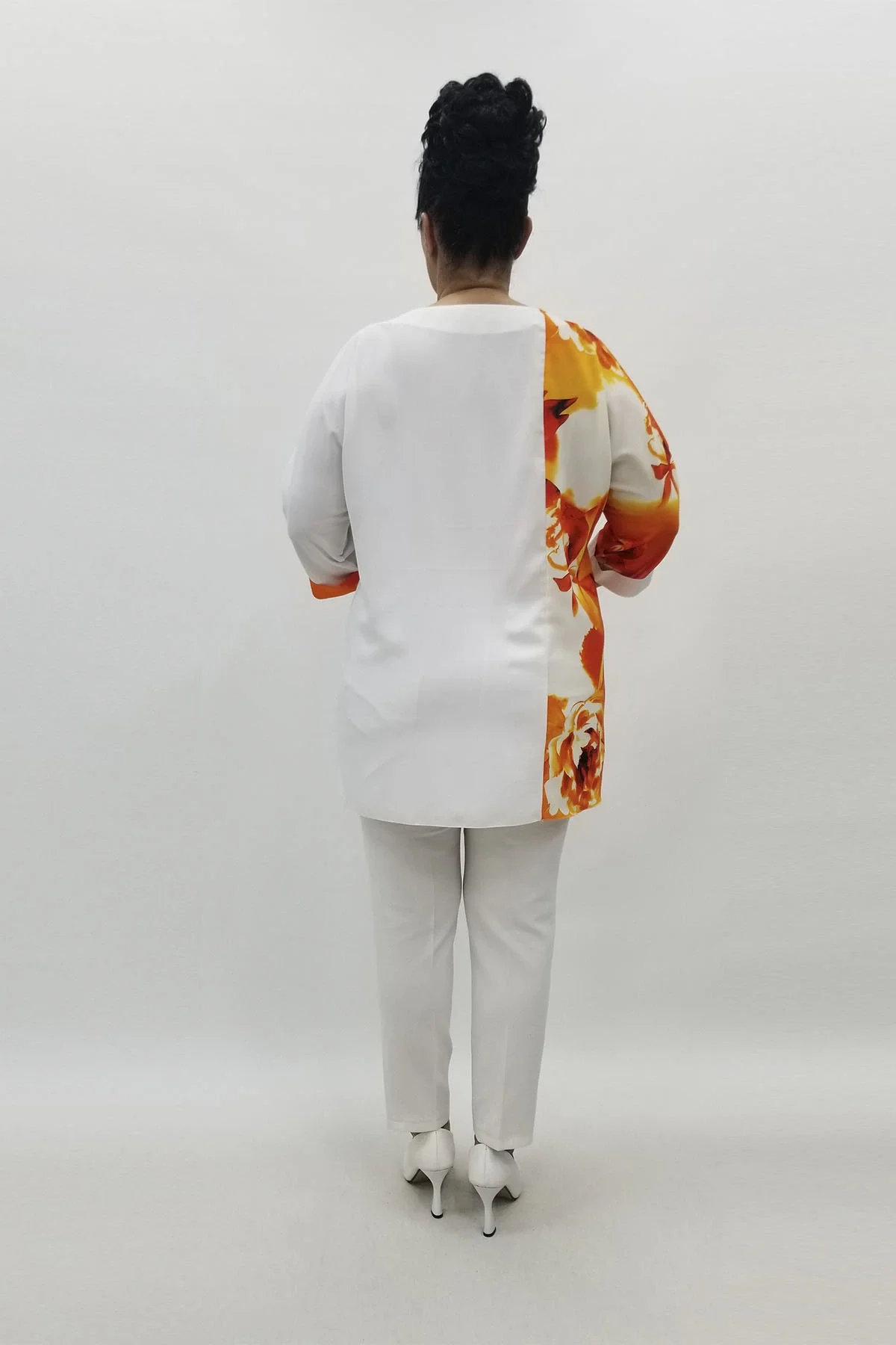 Miraggio Büyük Beden Abiye Bluz 98751 ORANJ