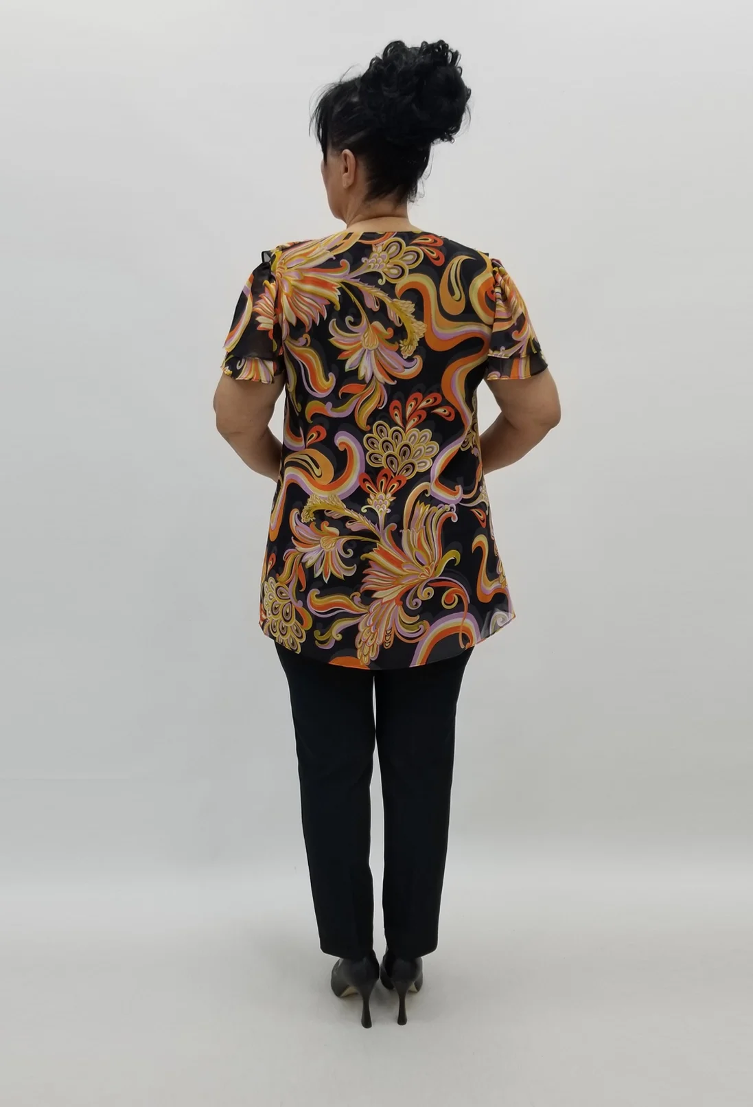 Miraggio Büyük Beden Abiye Bluz 98877 SİYAH