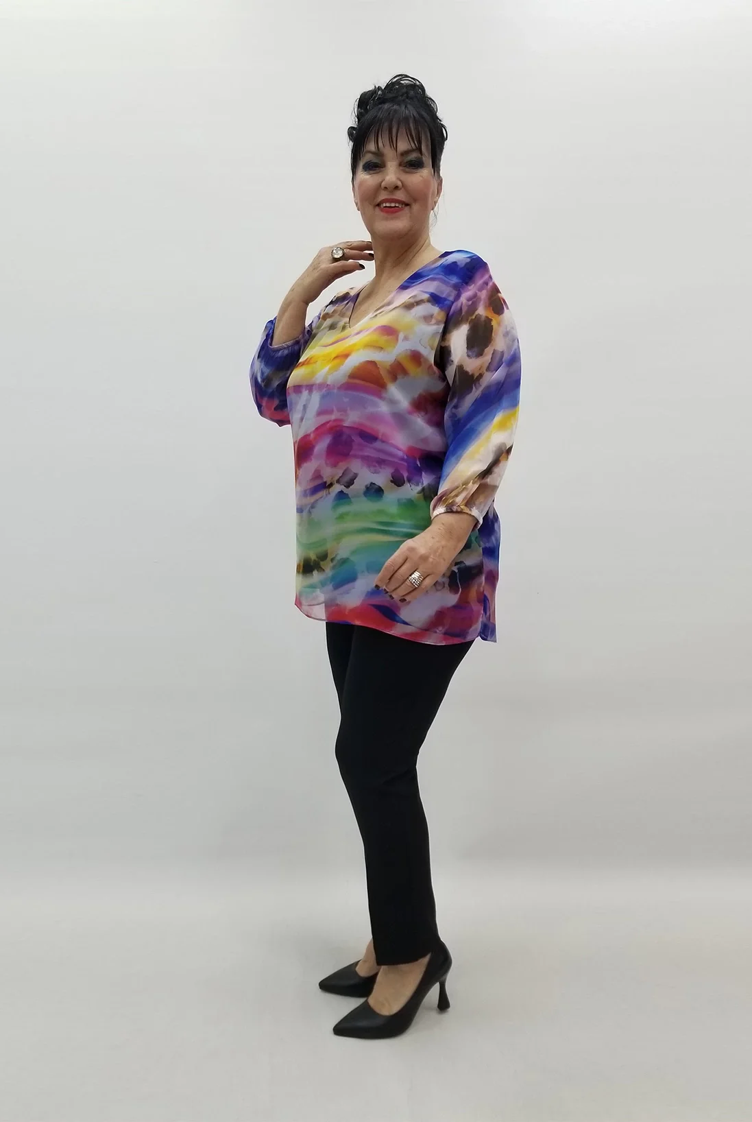 Miraggio Büyük Beden Abiye Bluz 99494 PUDRA