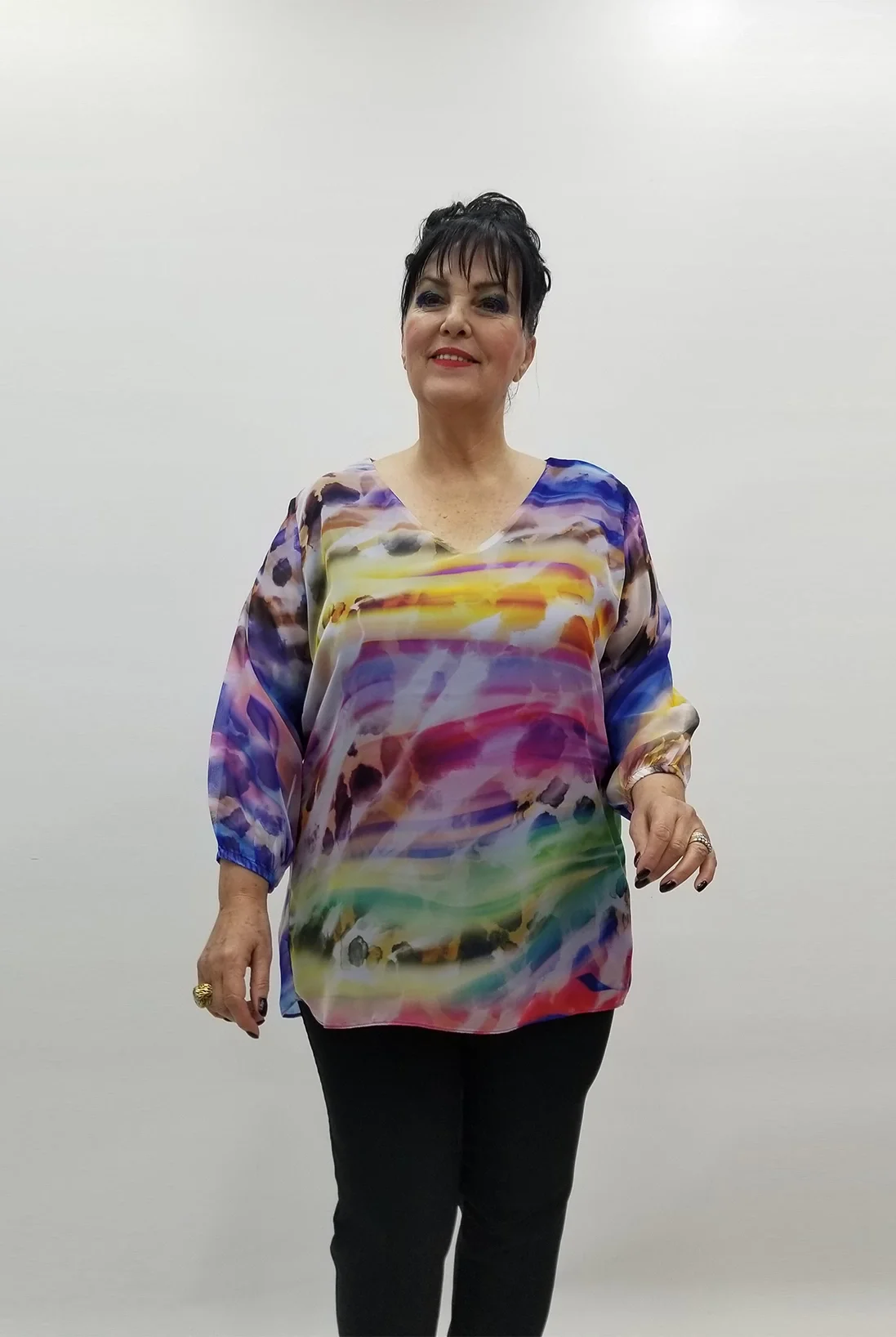 Miraggio Büyük Beden Abiye Bluz 99494 PUDRA