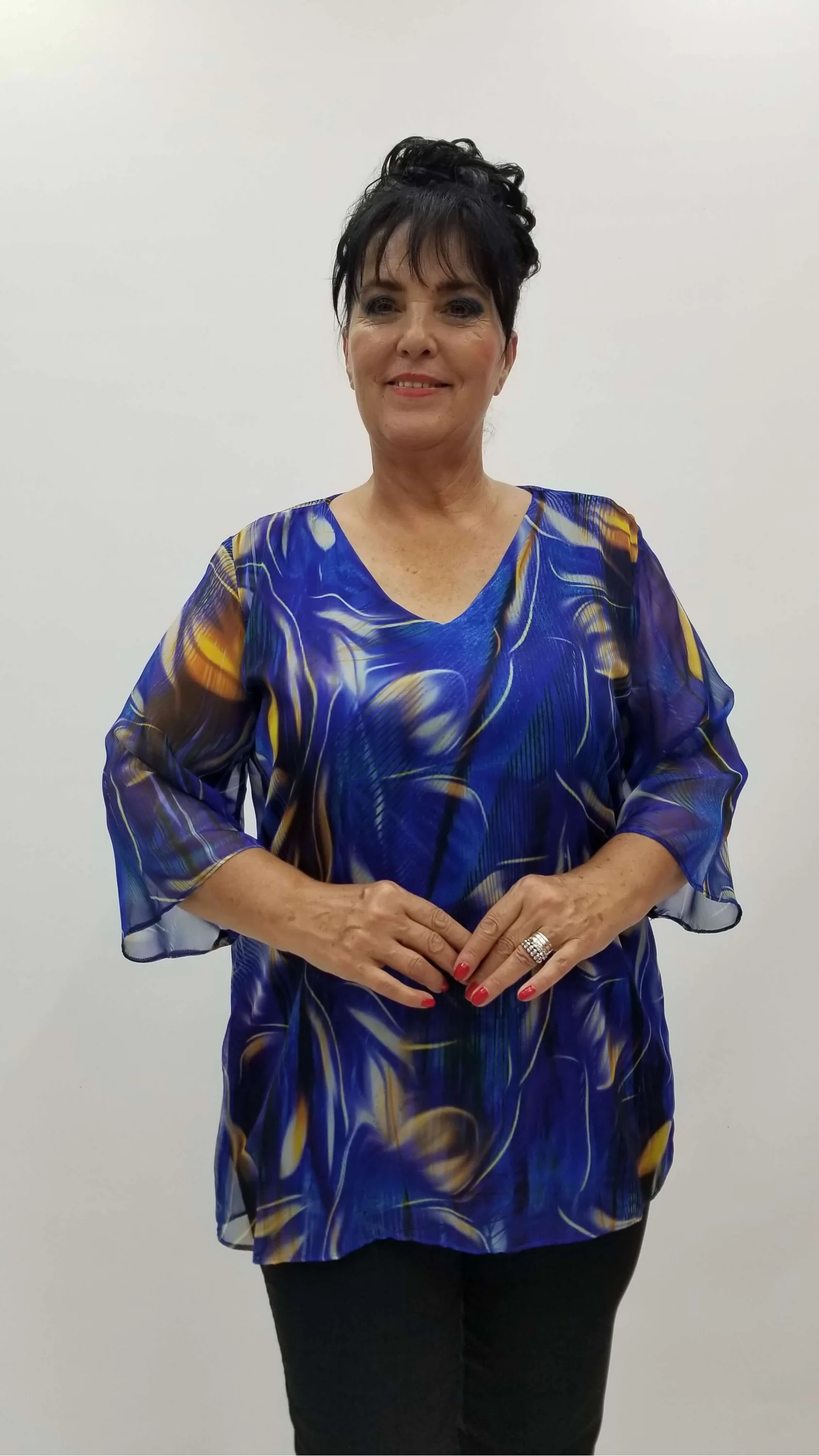 Miraggio Büyük Beden Abiye Bluz 99501 SAKS