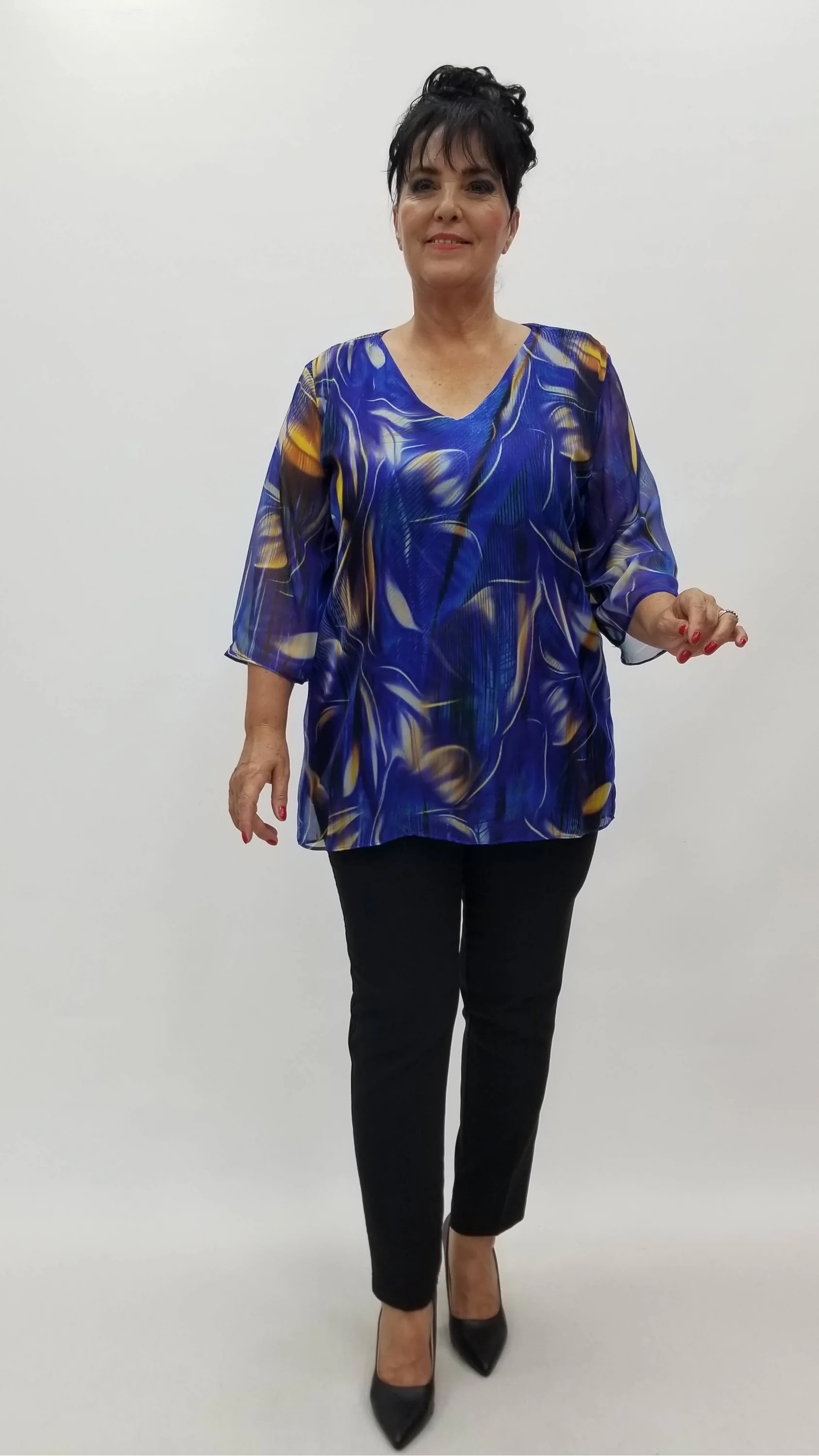 Miraggio Büyük Beden Abiye Bluz 99501 SAKS