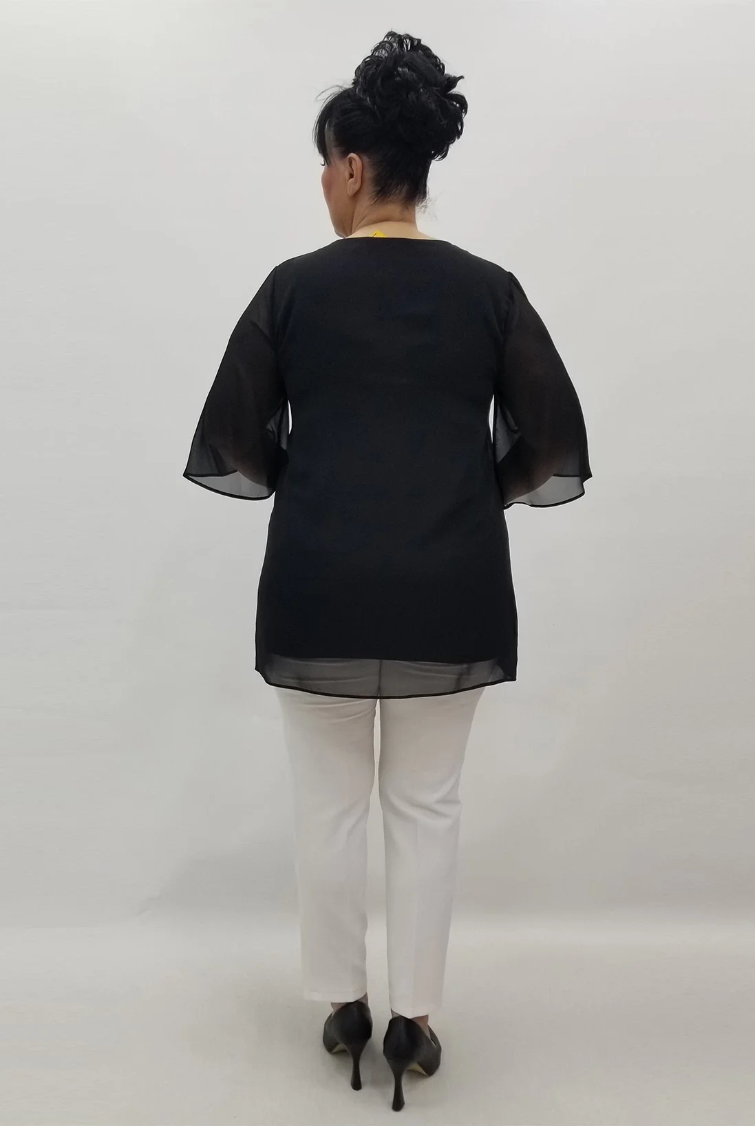 Miraggio Büyük Beden Abiye Bluz 99605 SİYAH