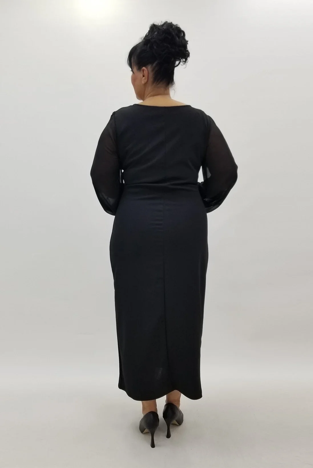 Miraggio Büyük Beden Abiye Elbise 4019 SİYAH