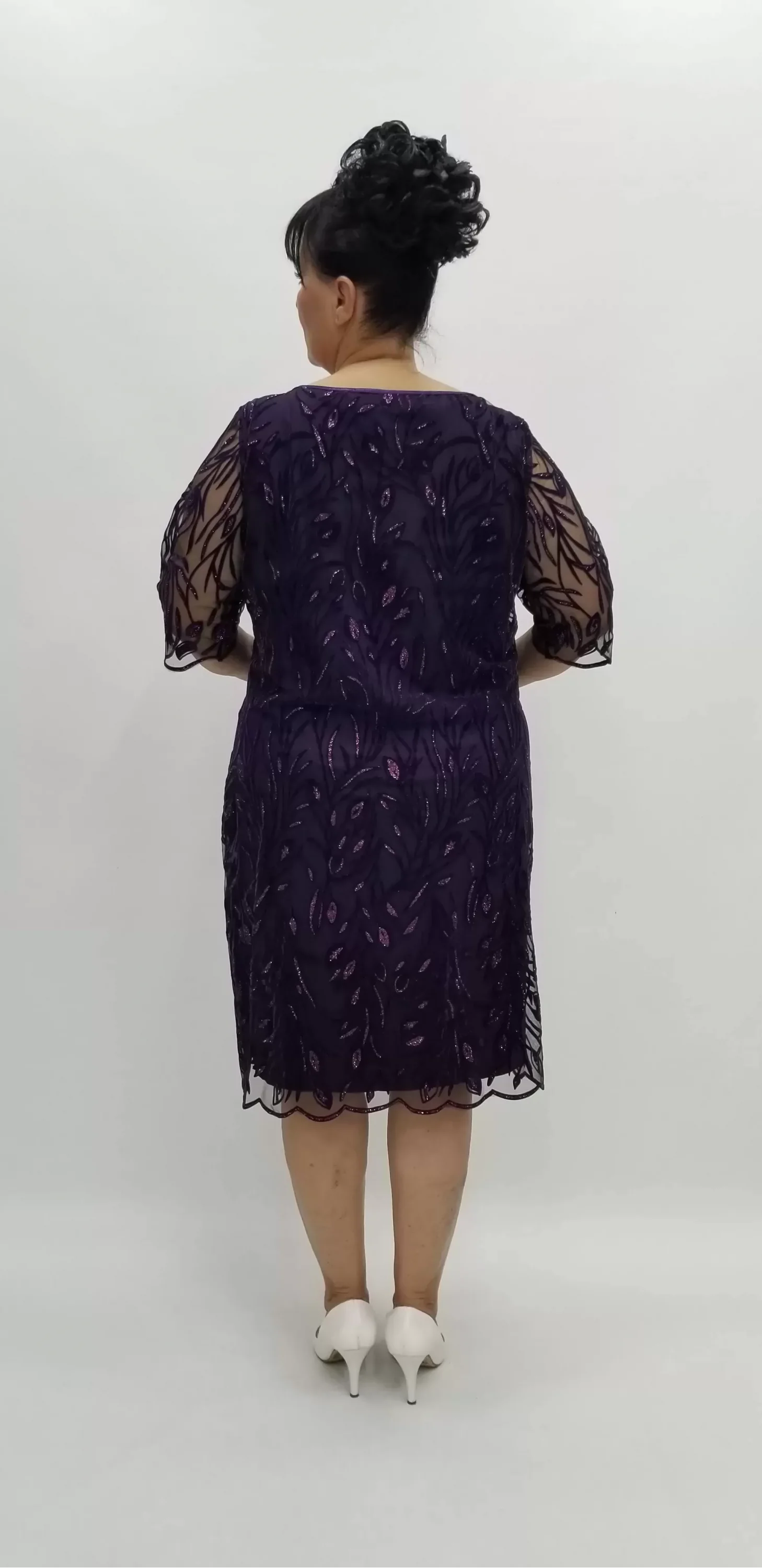 Miraggio Büyük Beden Abiye Elbise 94157 MÜRDÜM