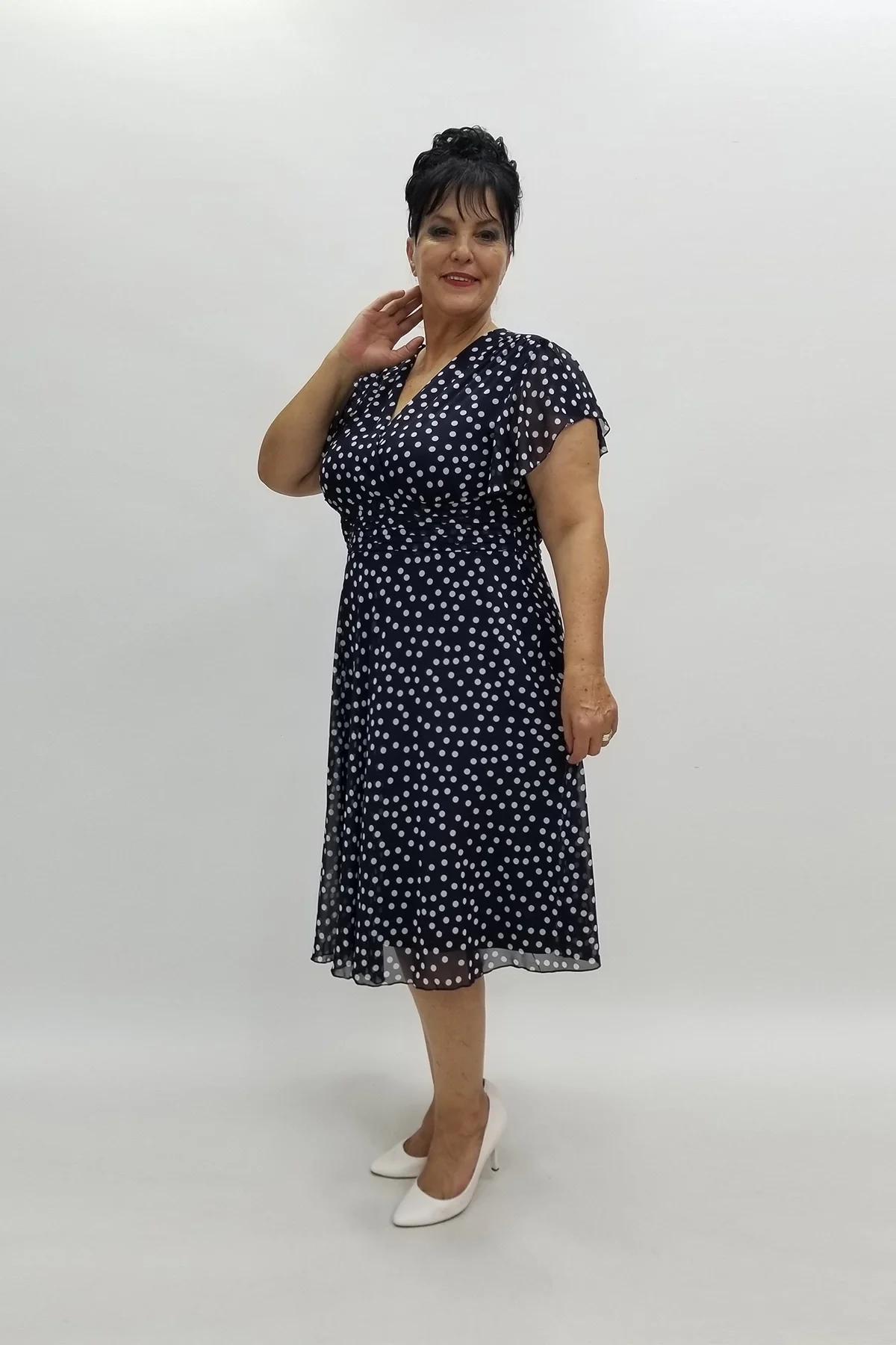 Miraggio Büyük Beden Abiye Elbise 94466 LACİVERT