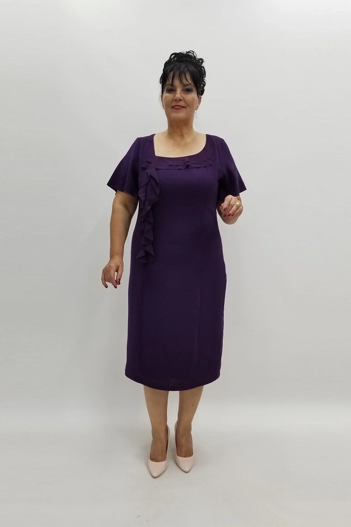 Miraggio Büyük Beden Abiye Elbise 96383 MOR