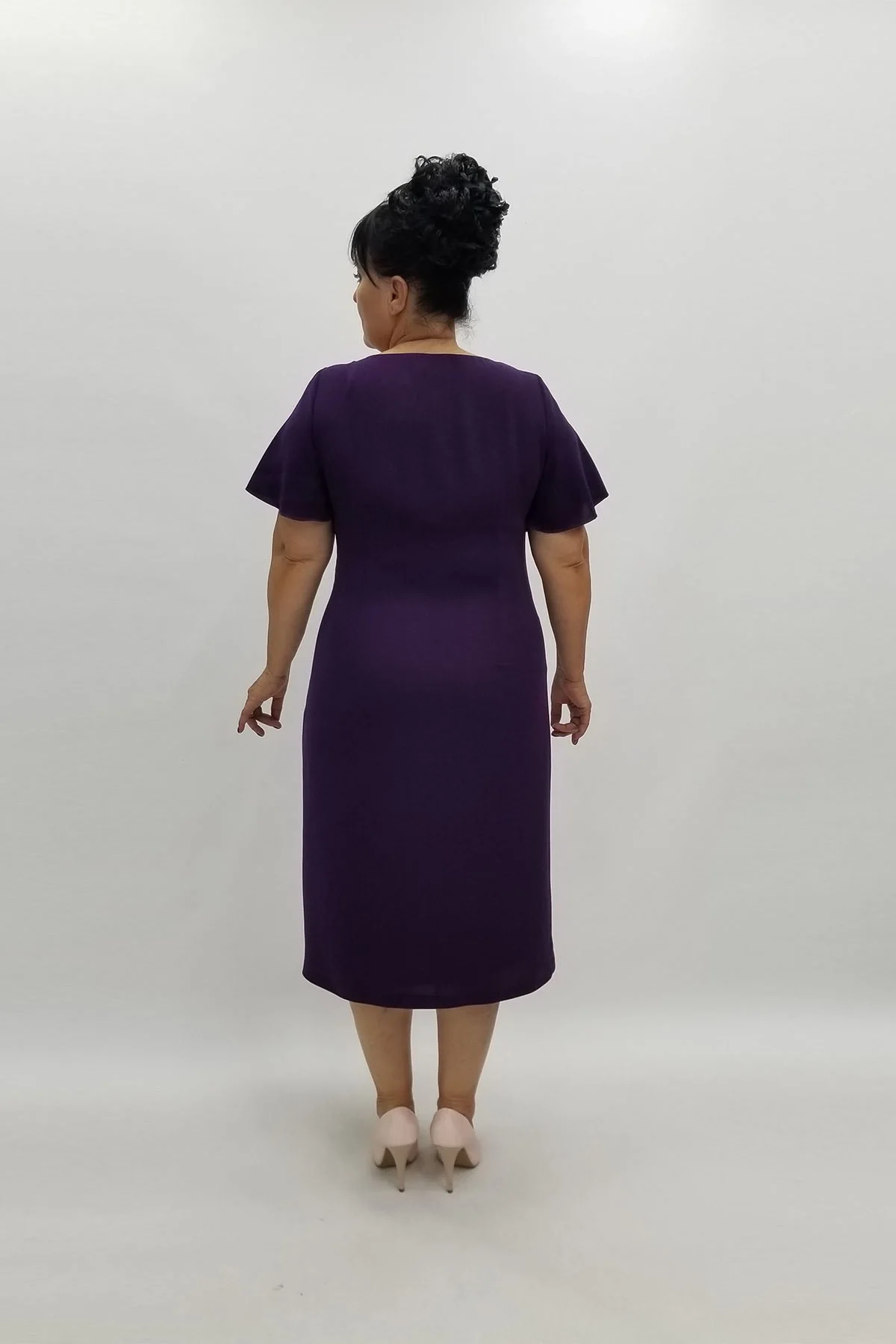 Miraggio Büyük Beden Abiye Elbise 96383 MOR