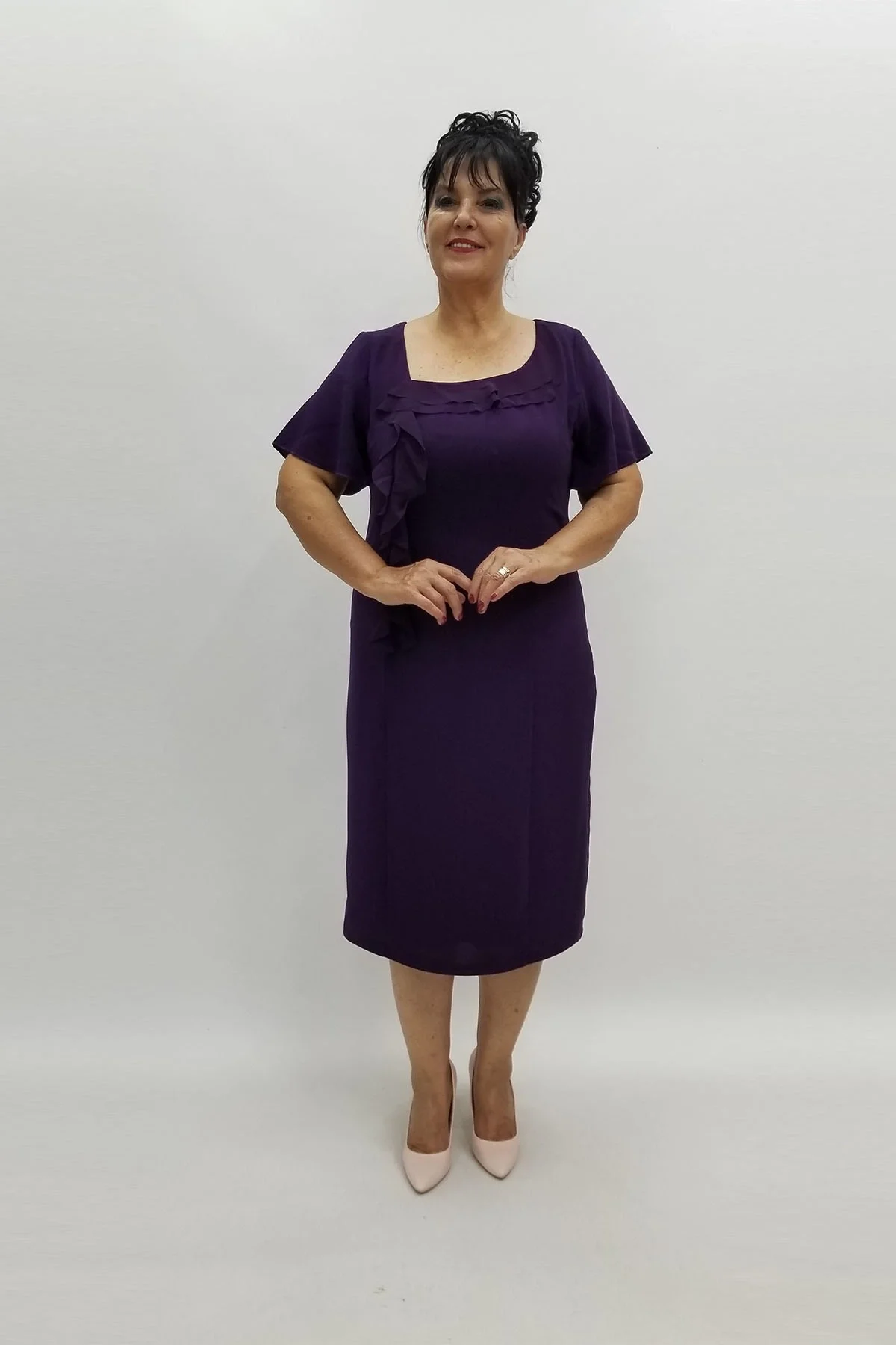 Miraggio Büyük Beden Abiye Elbise 96383 MOR