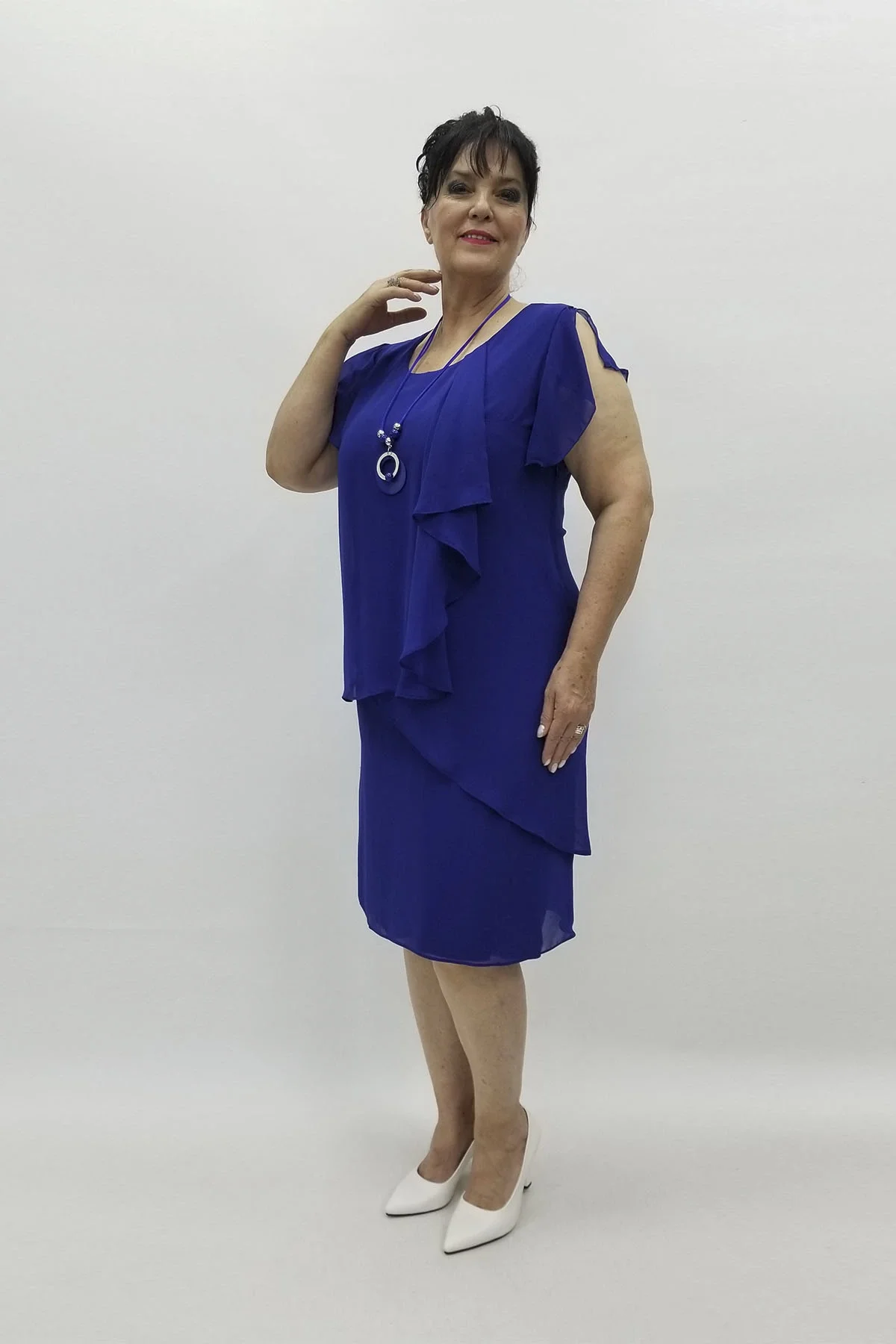 Miraggio Büyük Beden Abiye Elbise 96758 SAKS