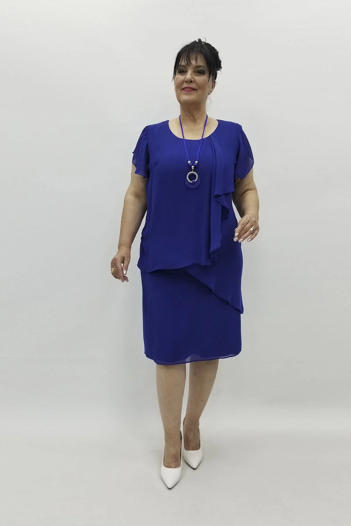 Miraggio Büyük Beden Abiye Elbise 96758 SAKS