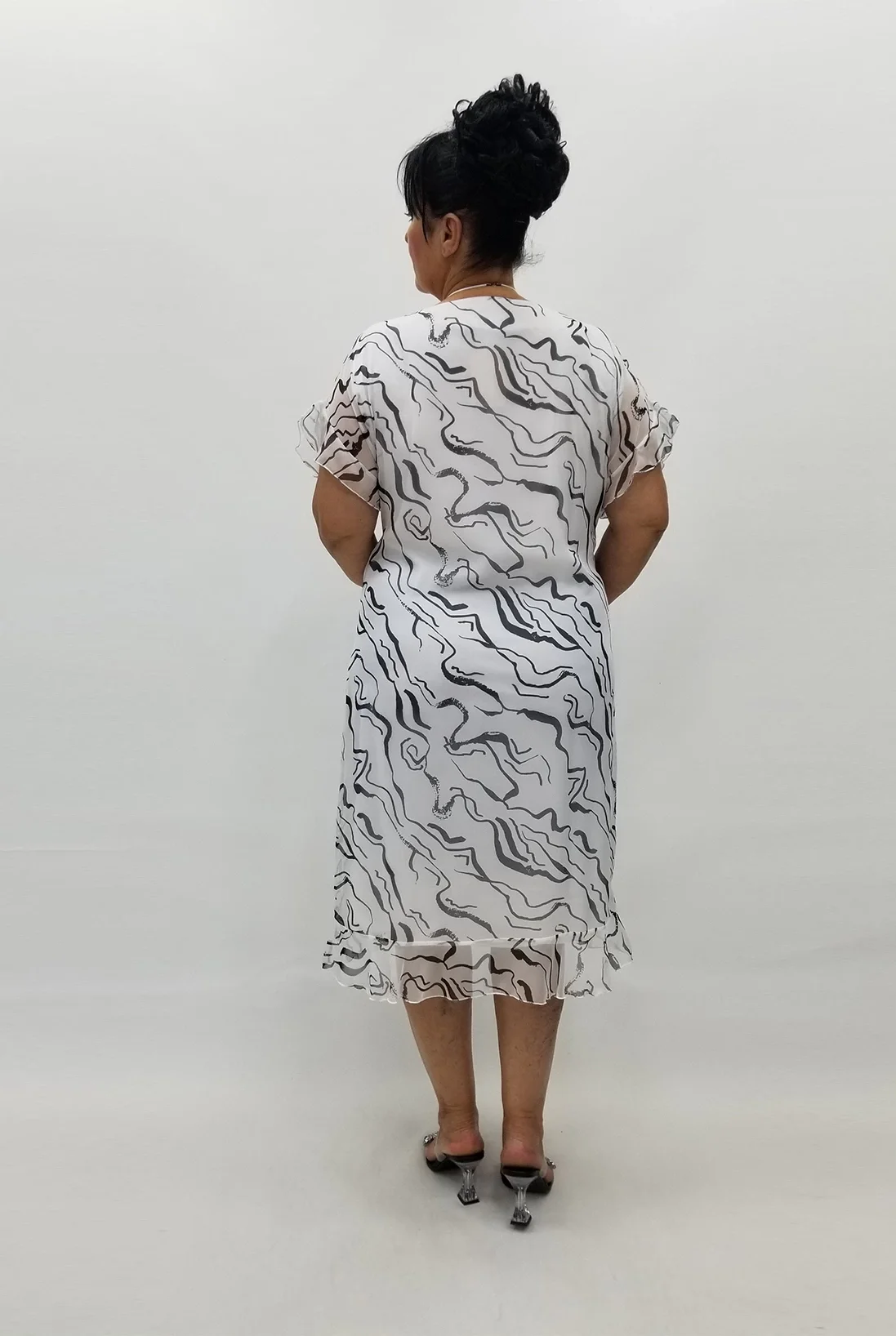 Miraggio Büyük Beden Abiye Elbise 97498 BEYAZ