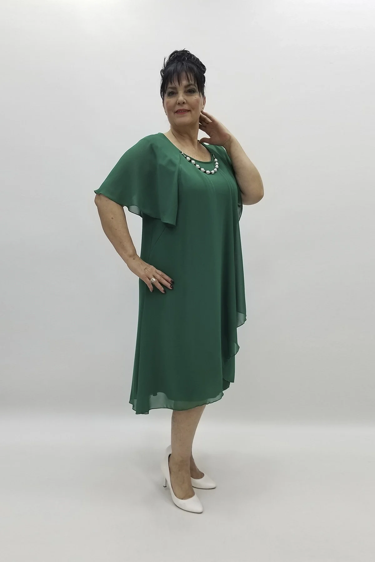 Miraggio Büyük Beden Abiye Elbise 97558 A.YEŞİL