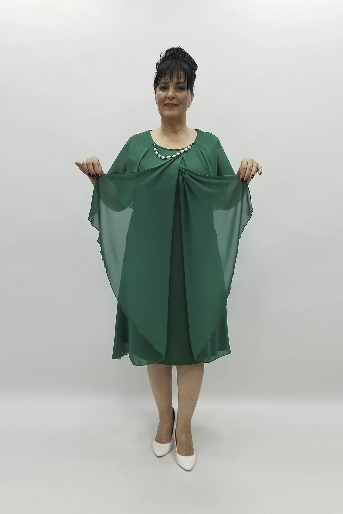 Miraggio Büyük Beden Abiye Elbise 97558 A.YEŞİL