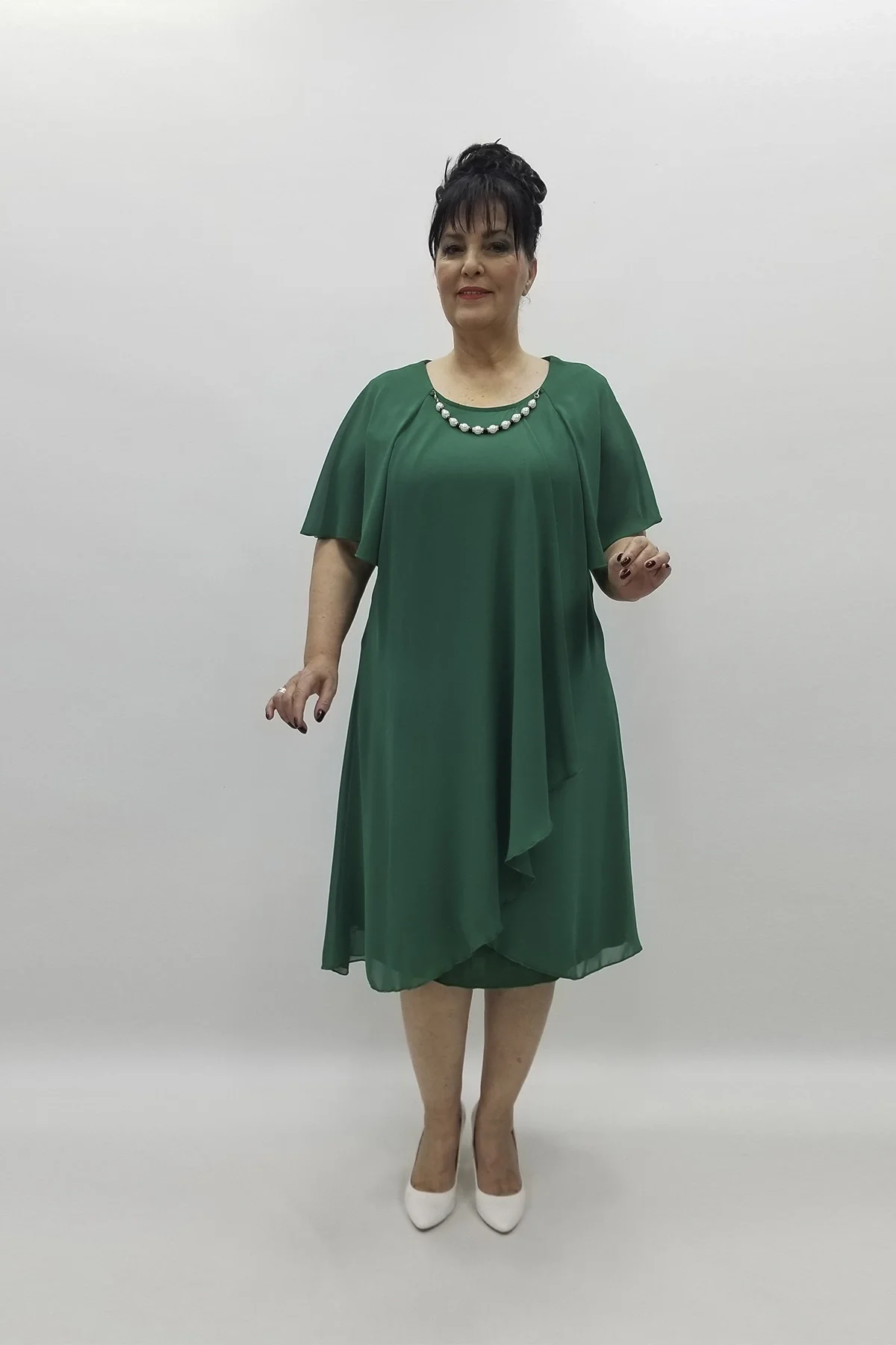 Miraggio Büyük Beden Abiye Elbise 97558 A.YEŞİL