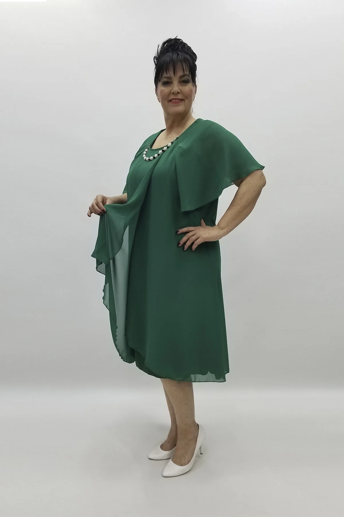 Miraggio Büyük Beden Abiye Elbise 97558 A.YEŞİL