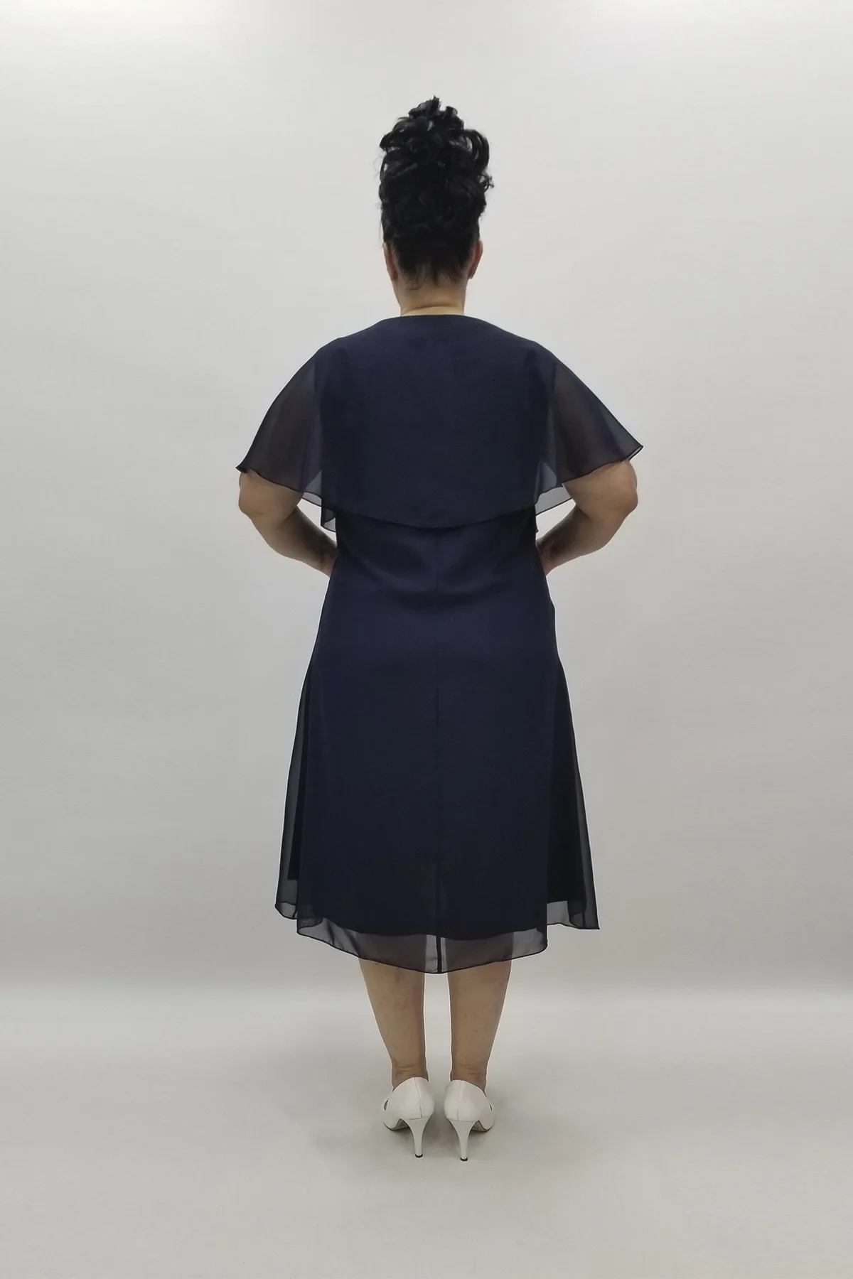 Miraggio Büyük Beden Abiye Elbise 97558 LACİVERT