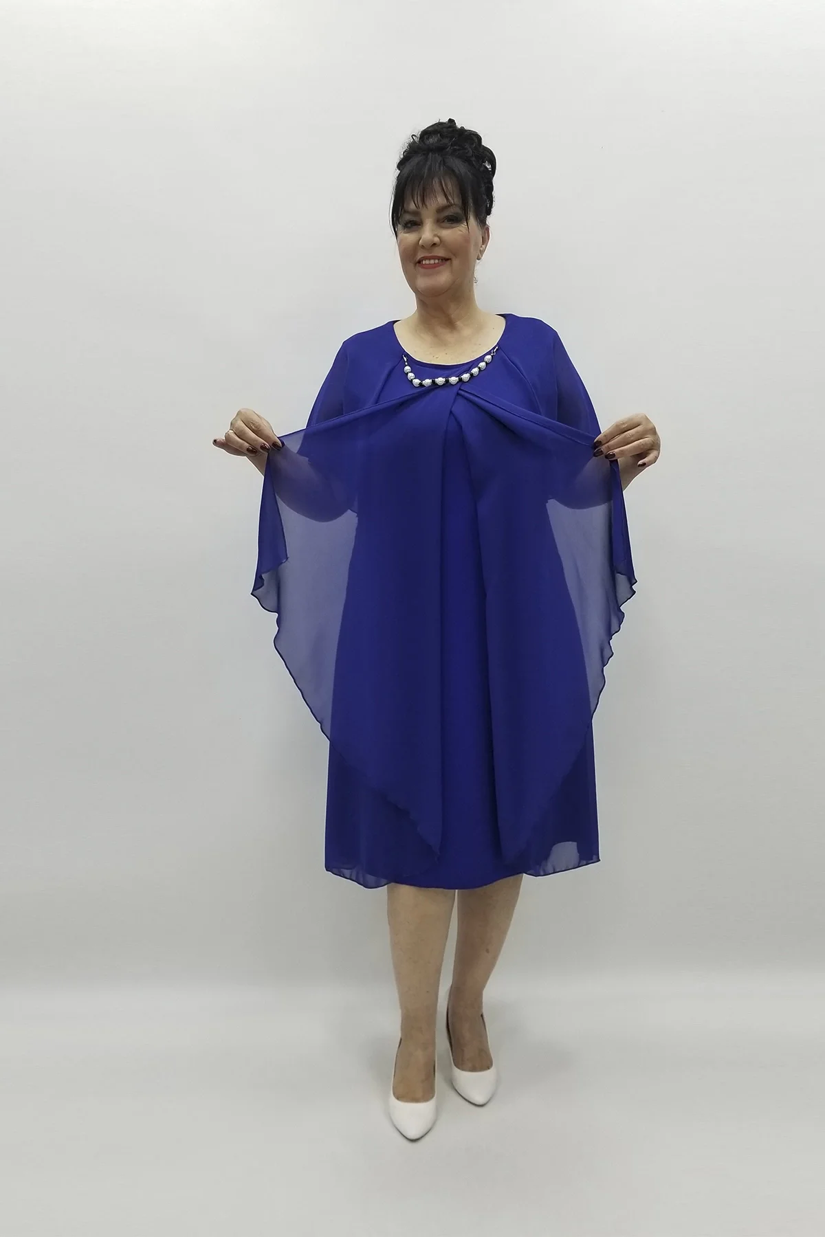 Miraggio Büyük Beden Abiye Elbise 97558 SAKS