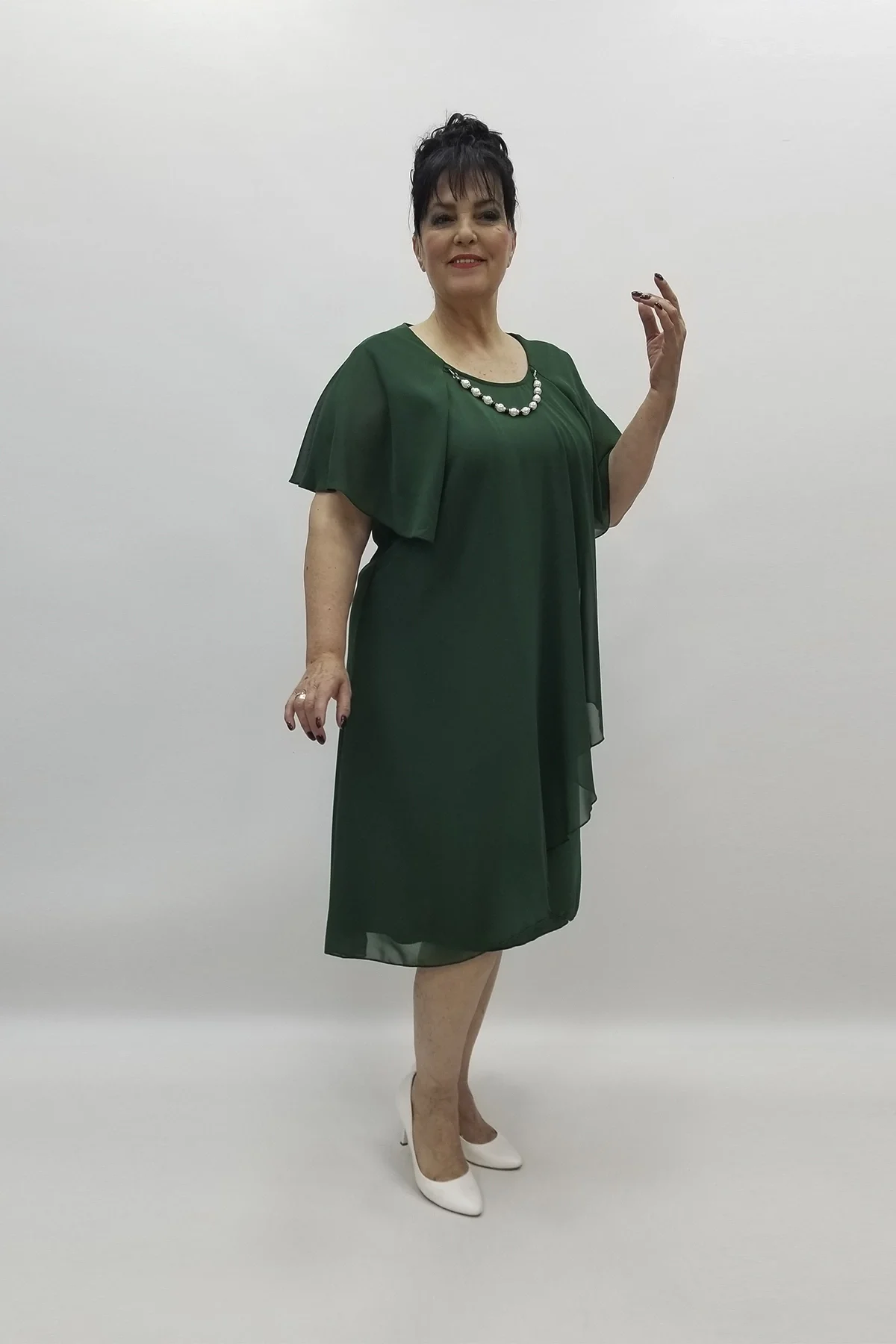 Miraggio Büyük Beden Abiye Elbise 97558 YEŞİL