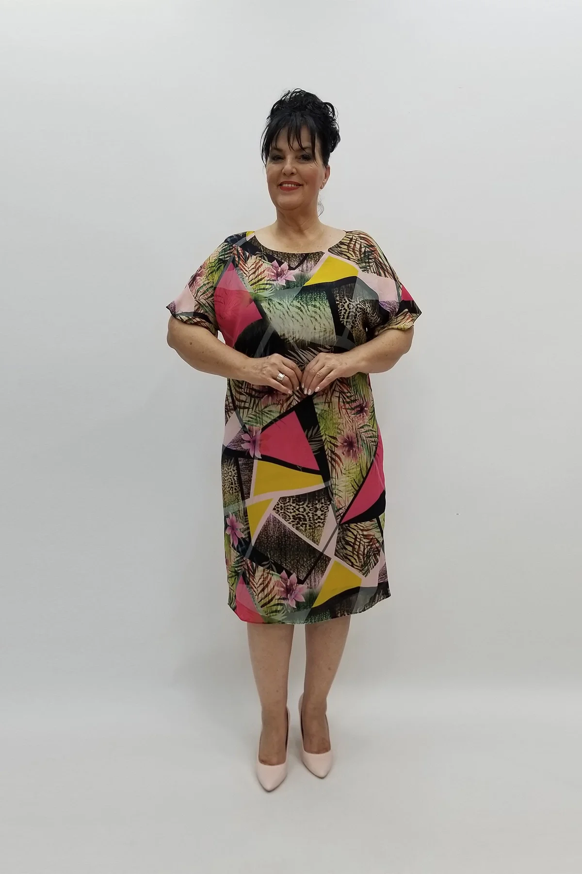 Miraggio Büyük Beden Abiye Elbise 97709 FUŞYA