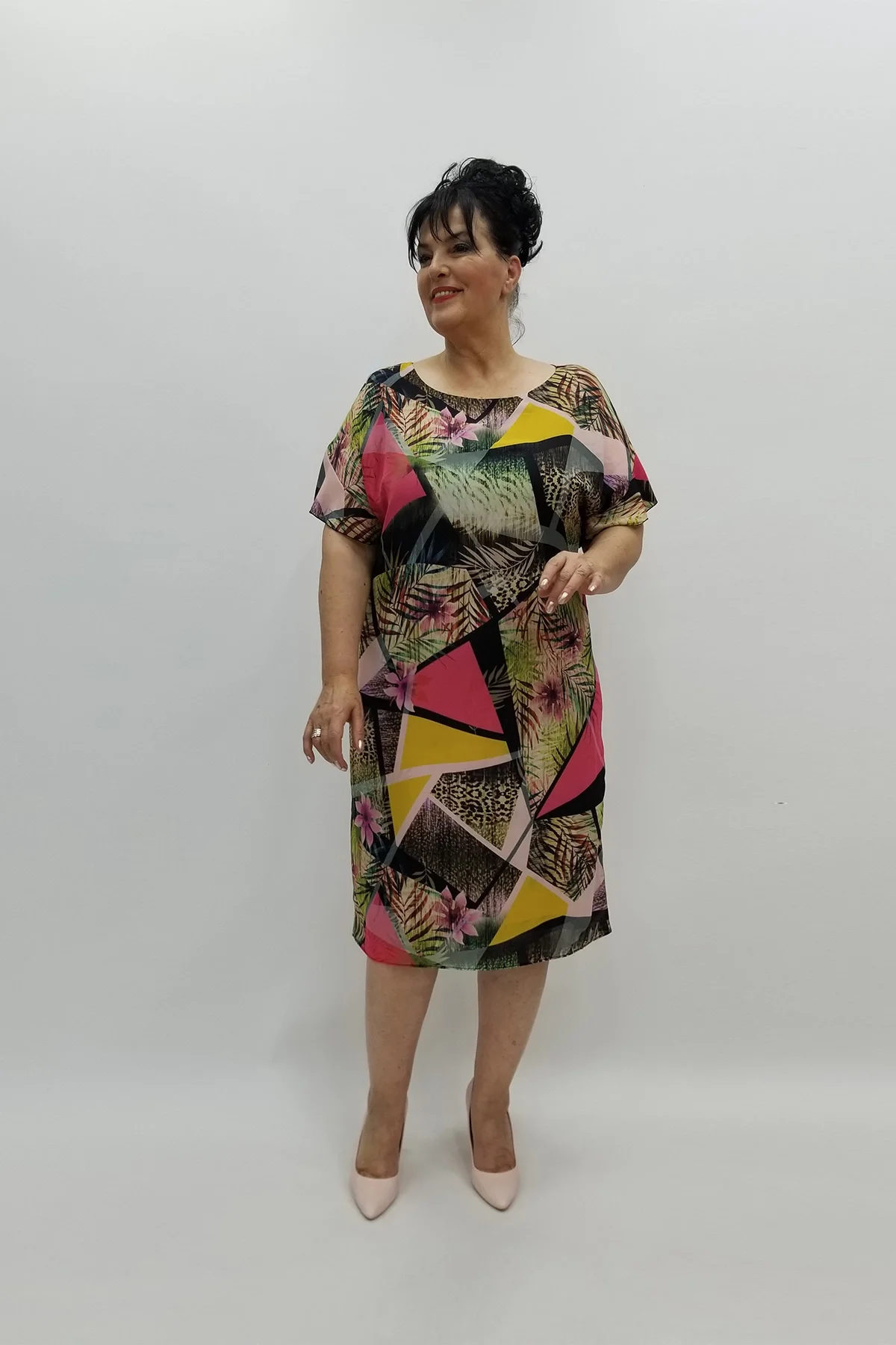 Miraggio Büyük Beden Abiye Elbise 97709 FUŞYA