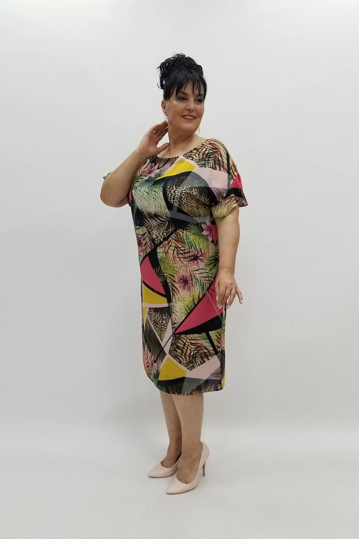 Miraggio Büyük Beden Abiye Elbise 97709 FUŞYA