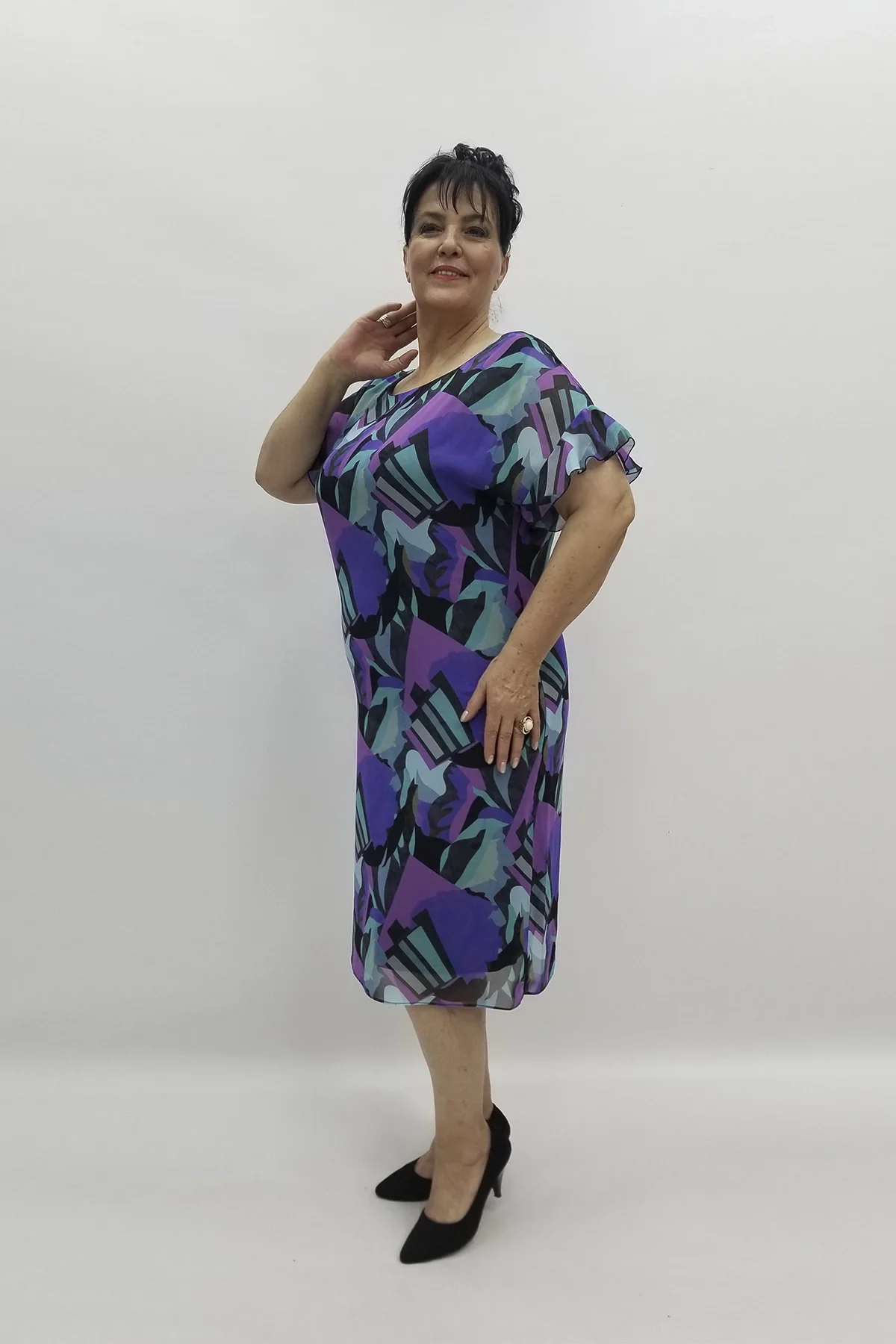 Miraggio Büyük Beden Abiye Elbise 97710 MOR