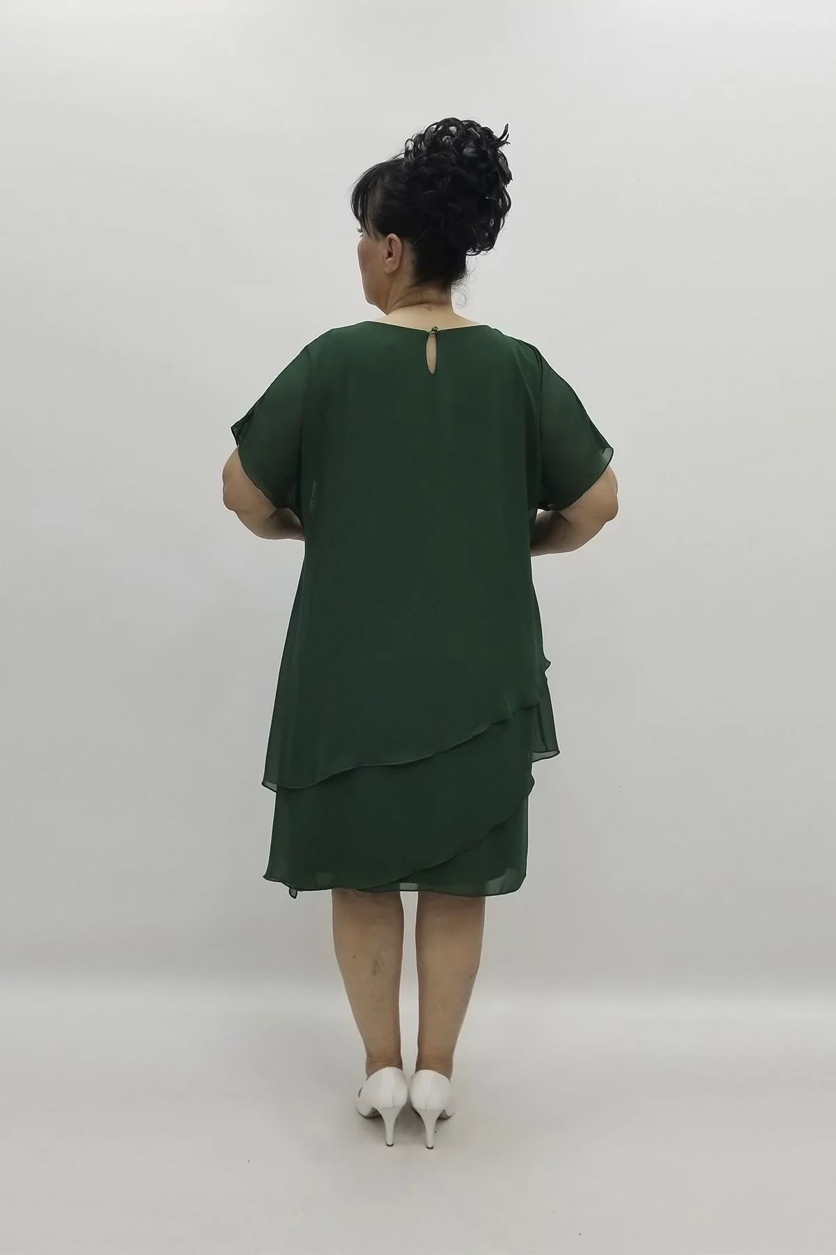 Miraggio Büyük Beden Abiye Elbise 97720 YEŞİL