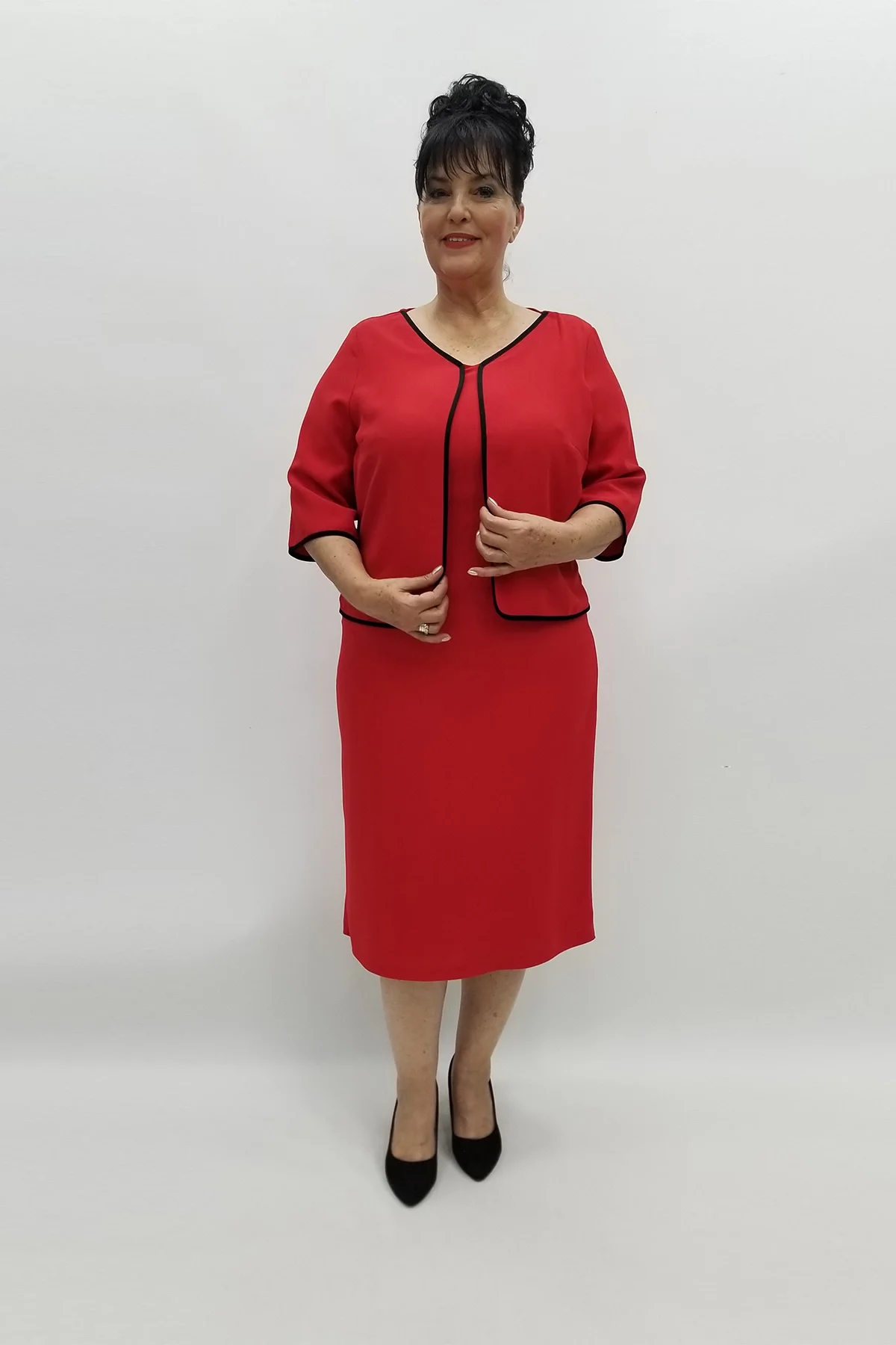 Miraggio Büyük Beden Abiye Elbise 97745 KIRMIZI