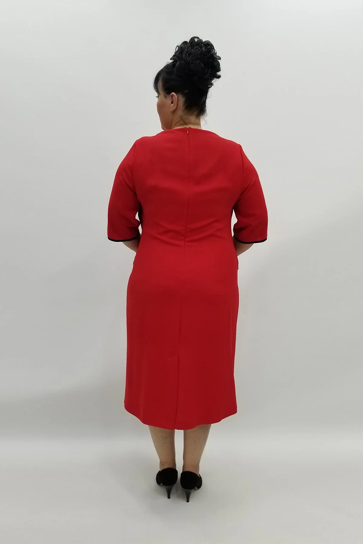 Miraggio Büyük Beden Abiye Elbise 97745 KIRMIZI