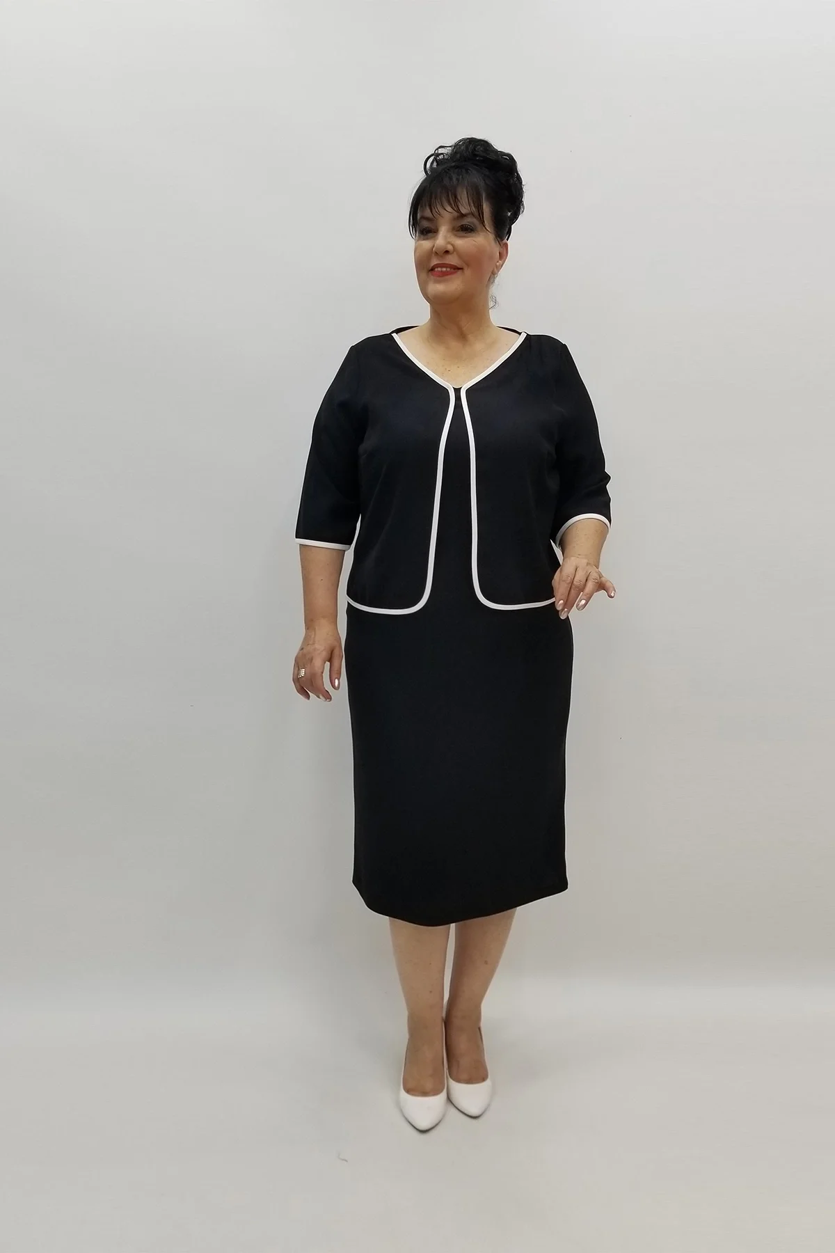 Miraggio Büyük Beden Abiye Elbise 97745 SİYAH