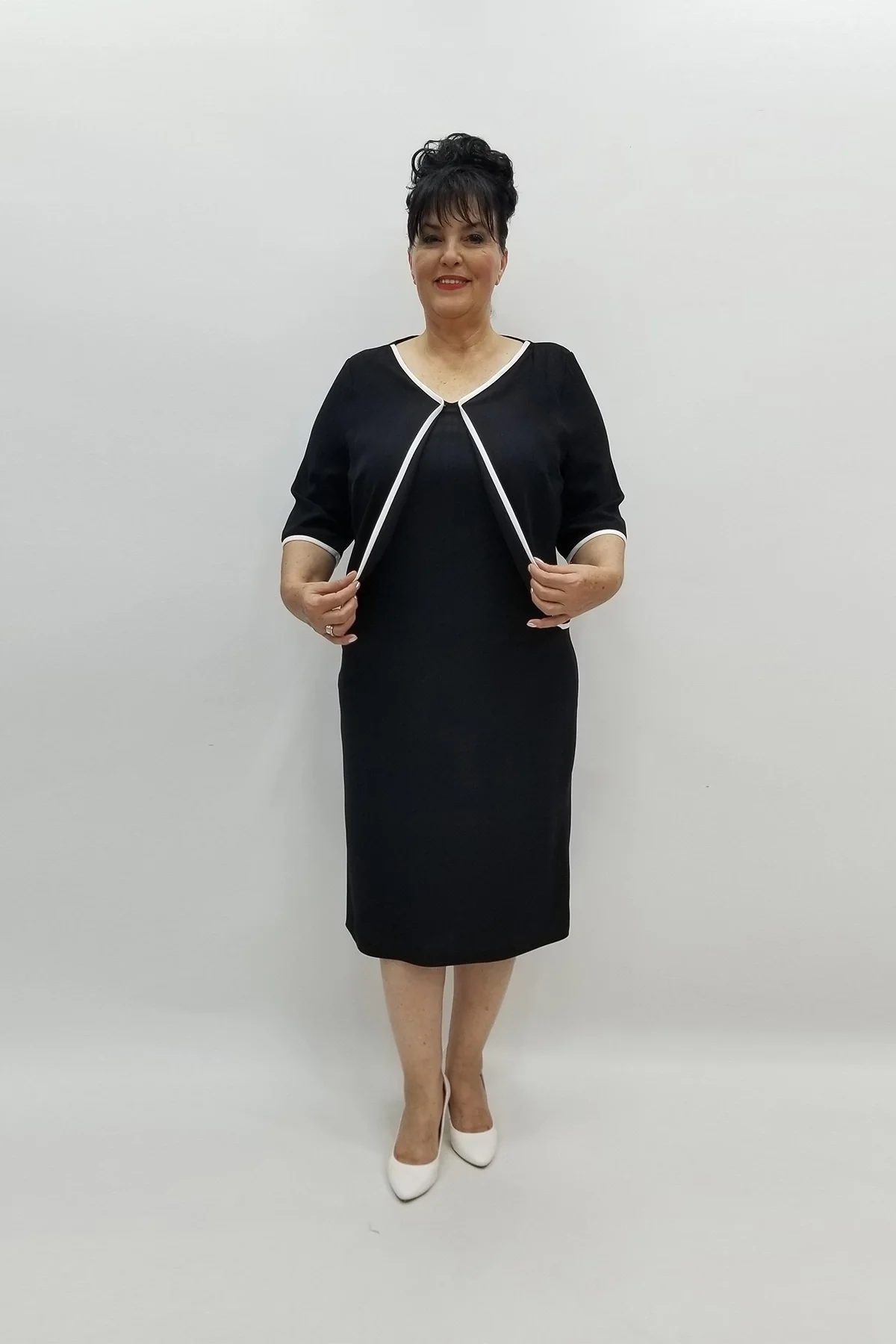 Miraggio Büyük Beden Abiye Elbise 97745 SİYAH