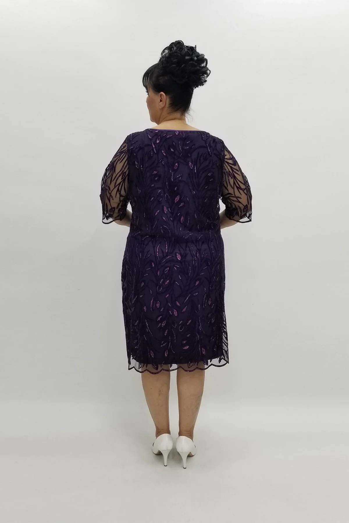 Miraggio Büyük Beden Abiye Elbise 97877 MÜRDÜM