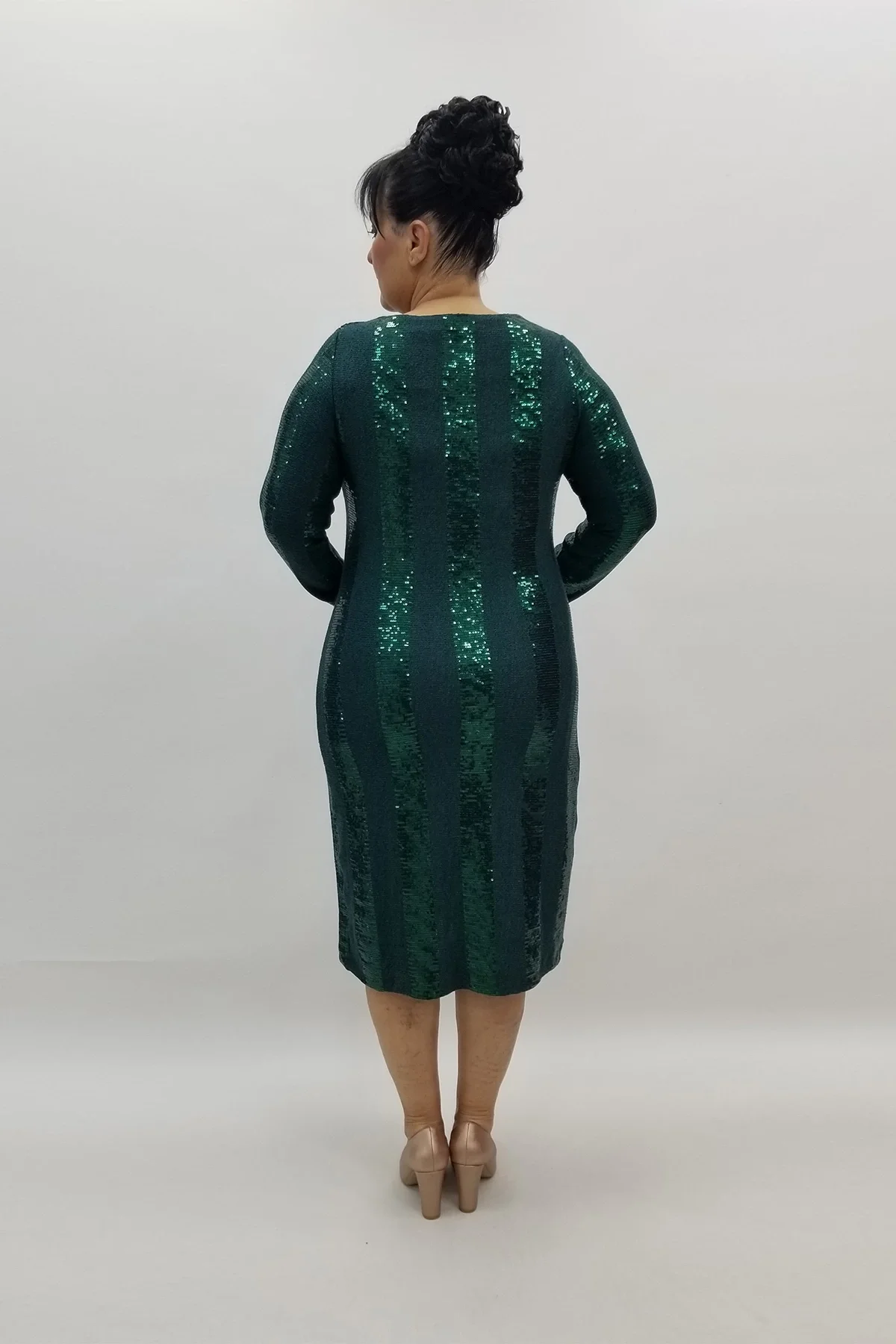 Miraggio Büyük Beden Abiye Elbise 98366 YEŞİL