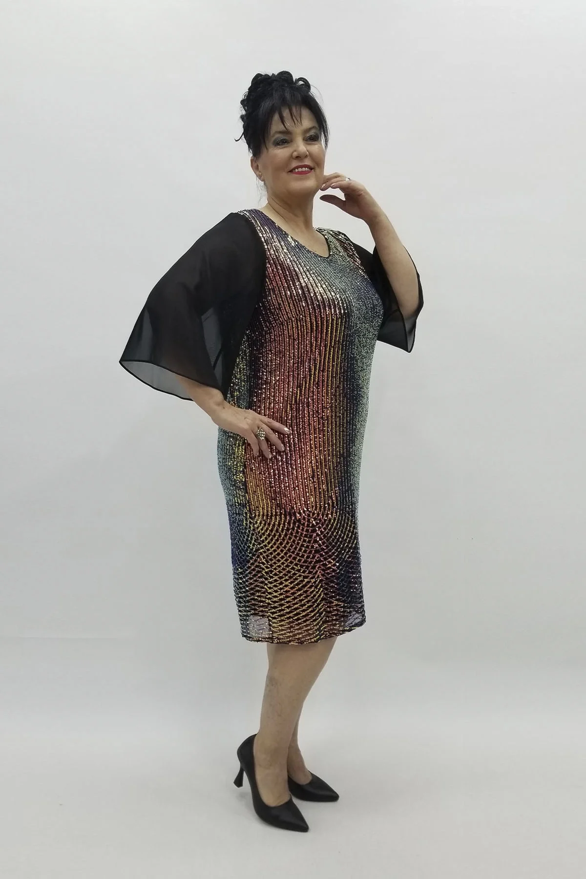 Miraggio Büyük Beden Abiye Elbise 98468 ORJİNAL