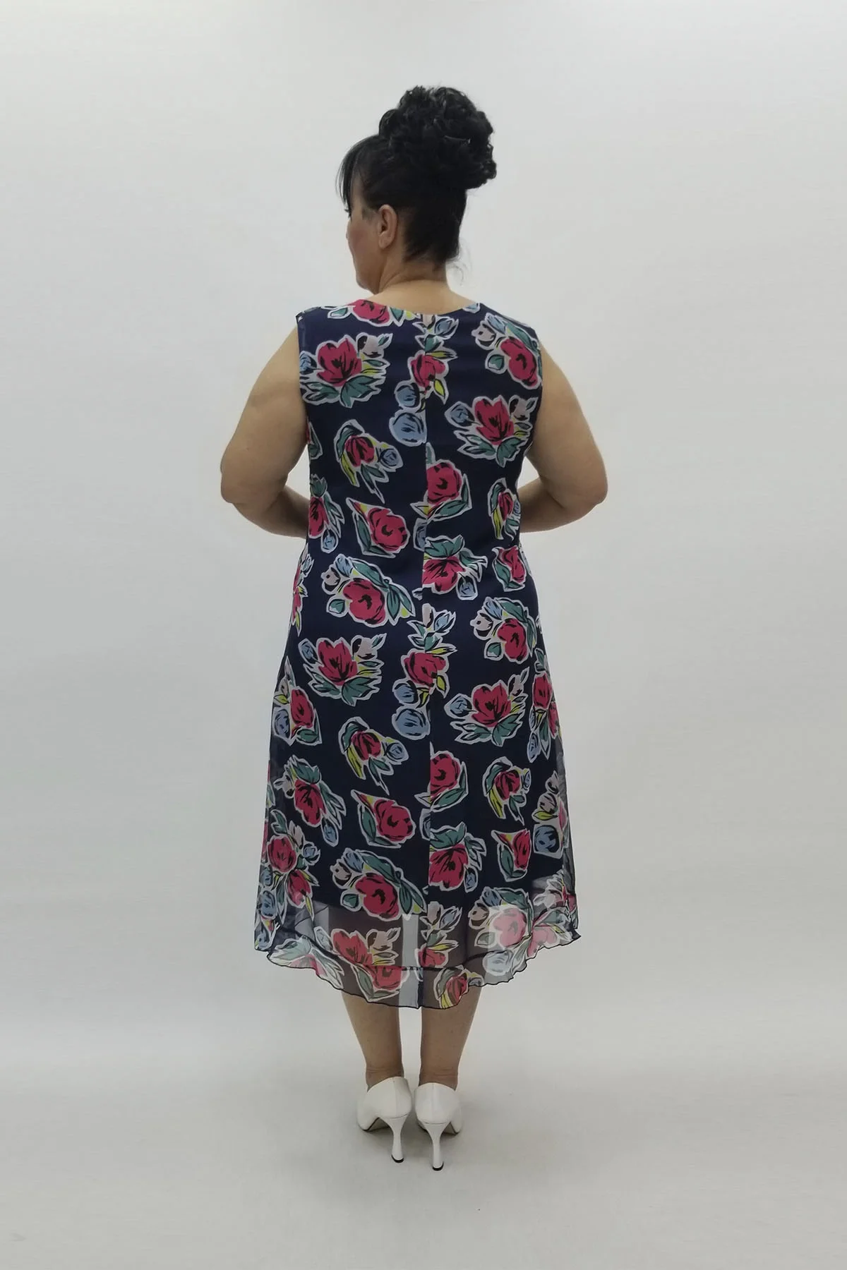 Miraggio Büyük Beden Abiye Elbise 98507 LACİVERT