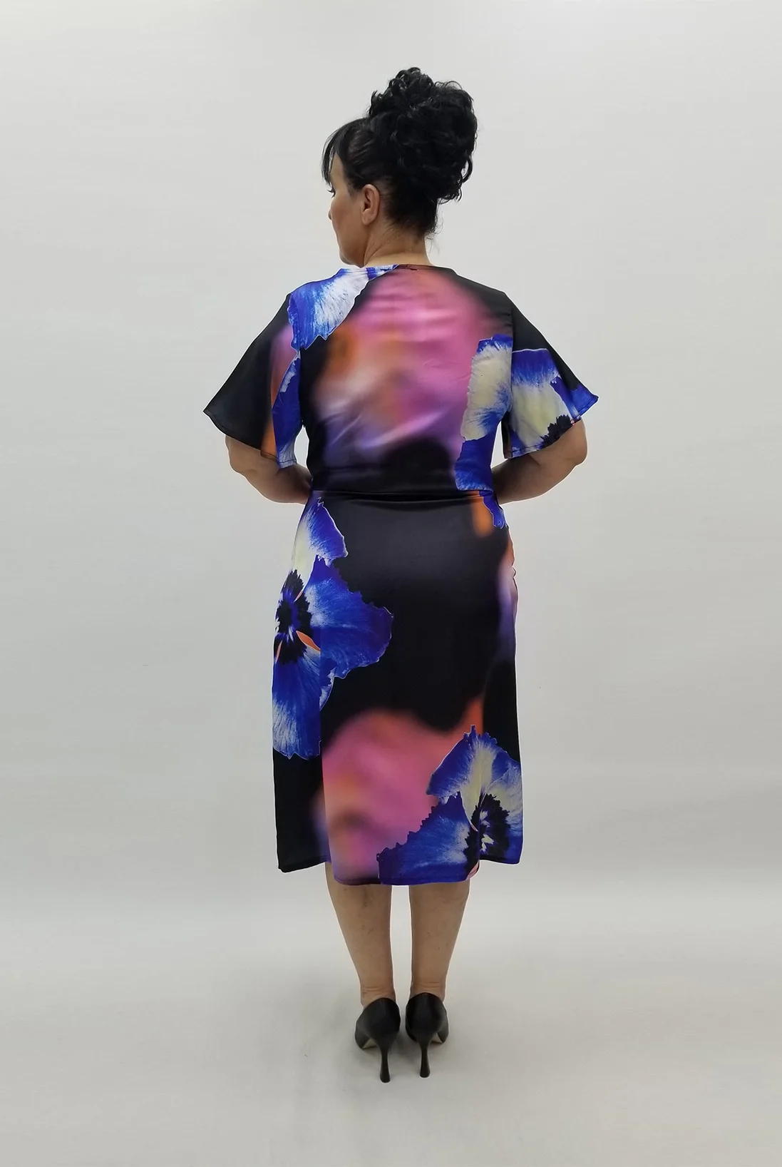 Miraggio Büyük Beden Abiye Elbise 98599 SİYAH/SAKS