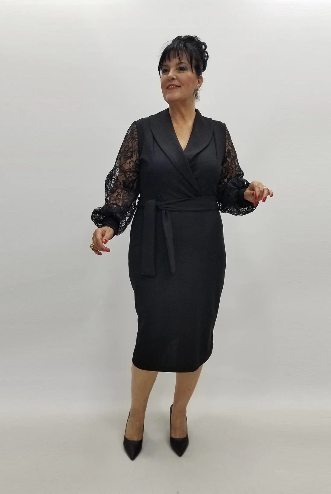 Miraggio Büyük Beden Abiye Elbise 99029 SİYAH