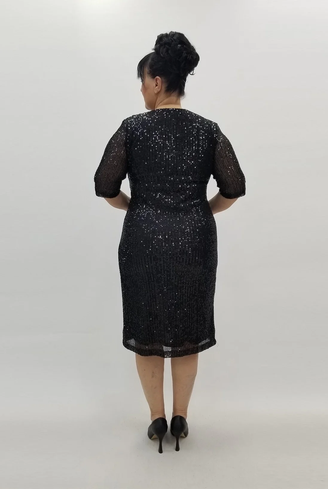 Miraggio Büyük Beden Abiye Elbise 99730 SİYAH