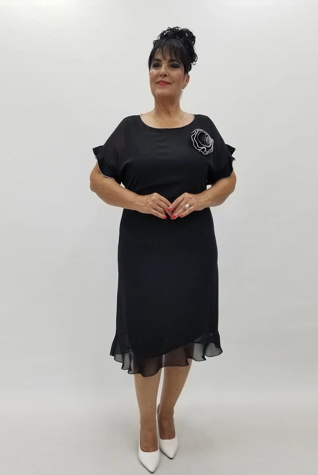 Miraggio Büyük Beden Abiye Elbise 99940 SİYAH