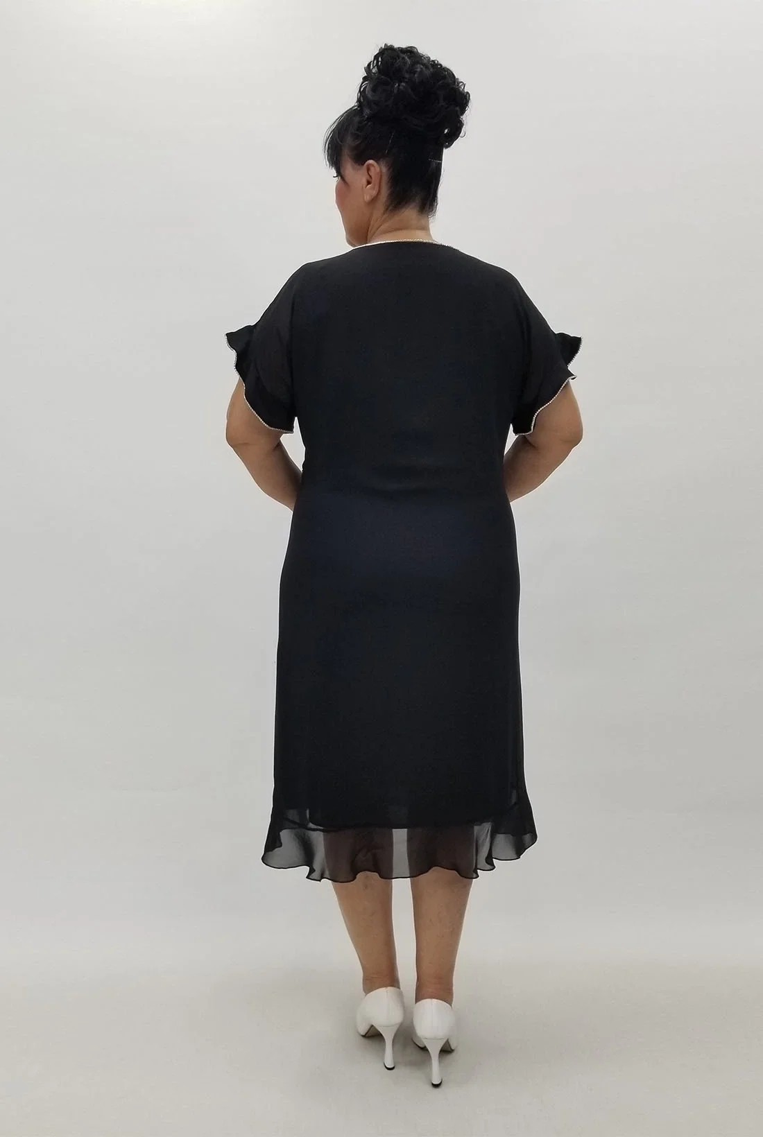 Miraggio Büyük Beden Abiye Elbise 99940 SİYAH