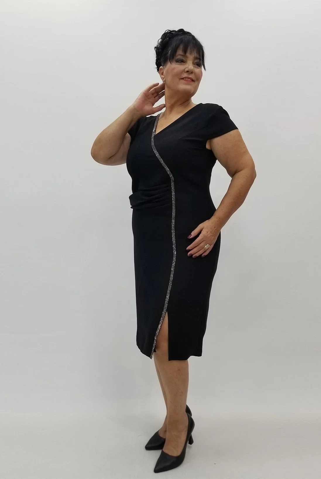 Miraggio Büyük Beden Abiye Elbise 99950 SİYAH