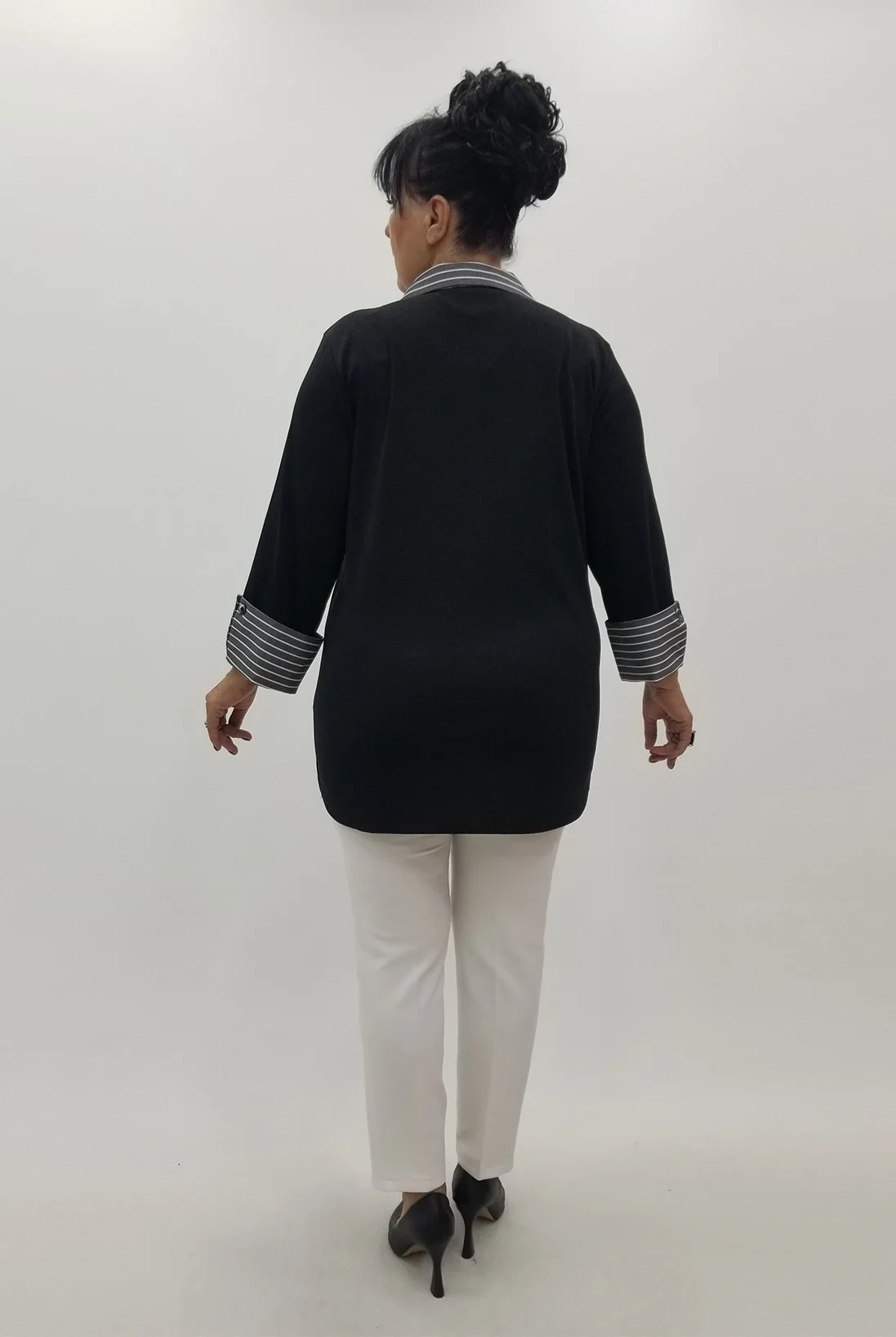 Miraggio Büyük Beden Bluz 4073 SİYAH