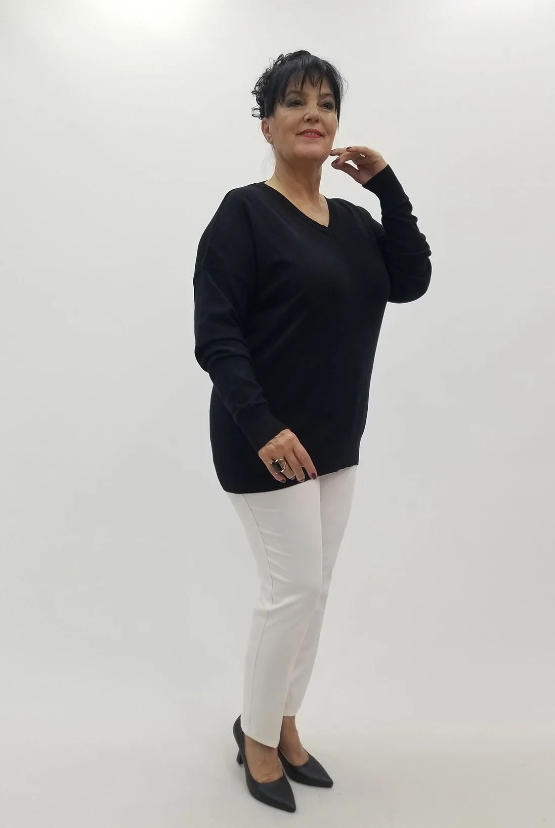 Miraggio Büyük Beden Bluz 4075 SİYAH